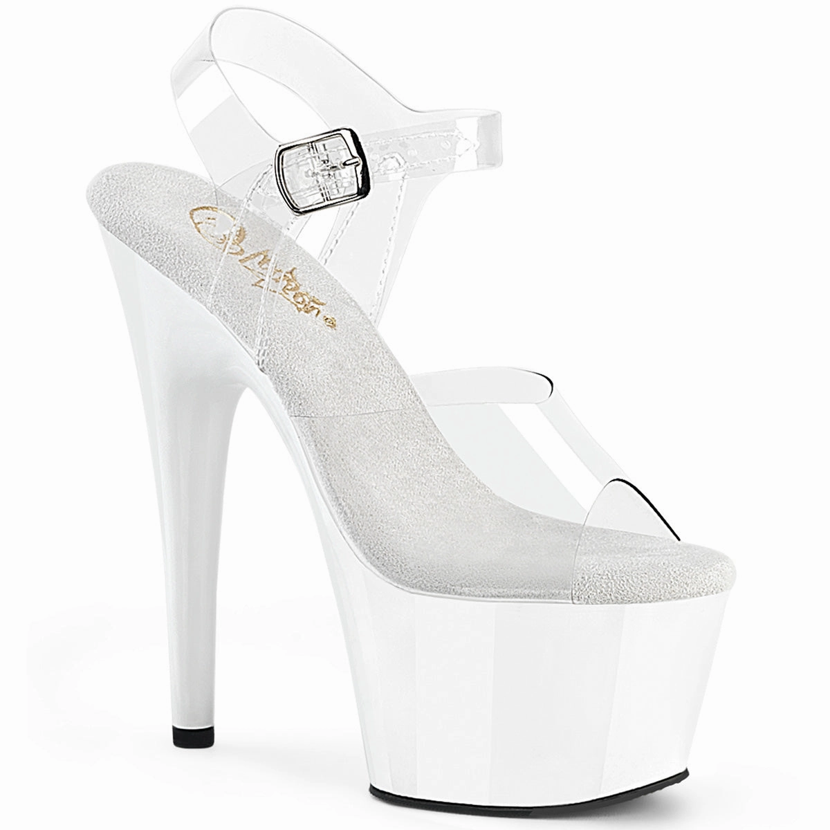 7 Inch Heel ADORE-708 Clear White Missoni High Heels