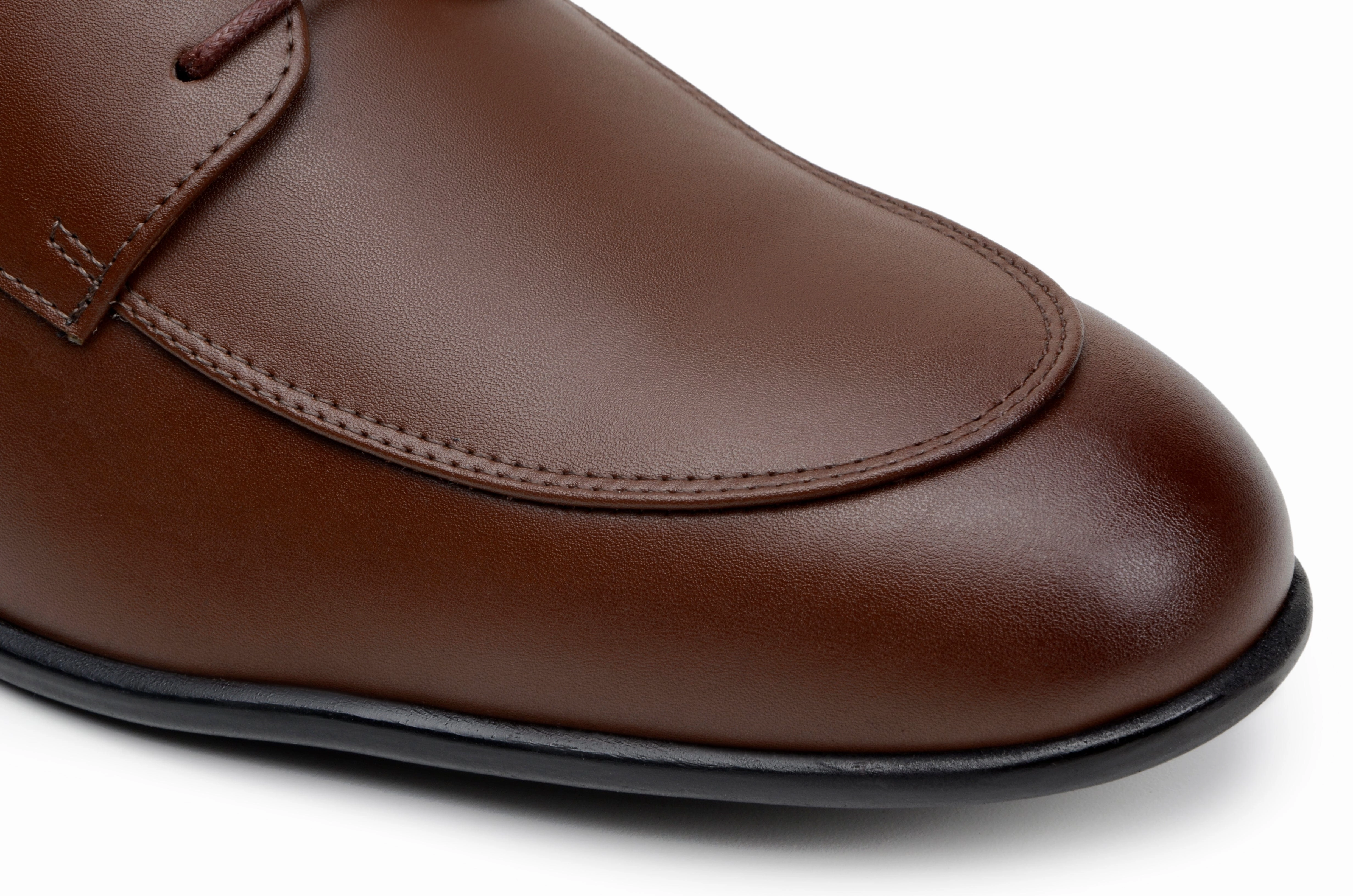 Oxfords With Jeans 'Adrian' men's classic oxford in vegan leather by Zette Shoes - cognac