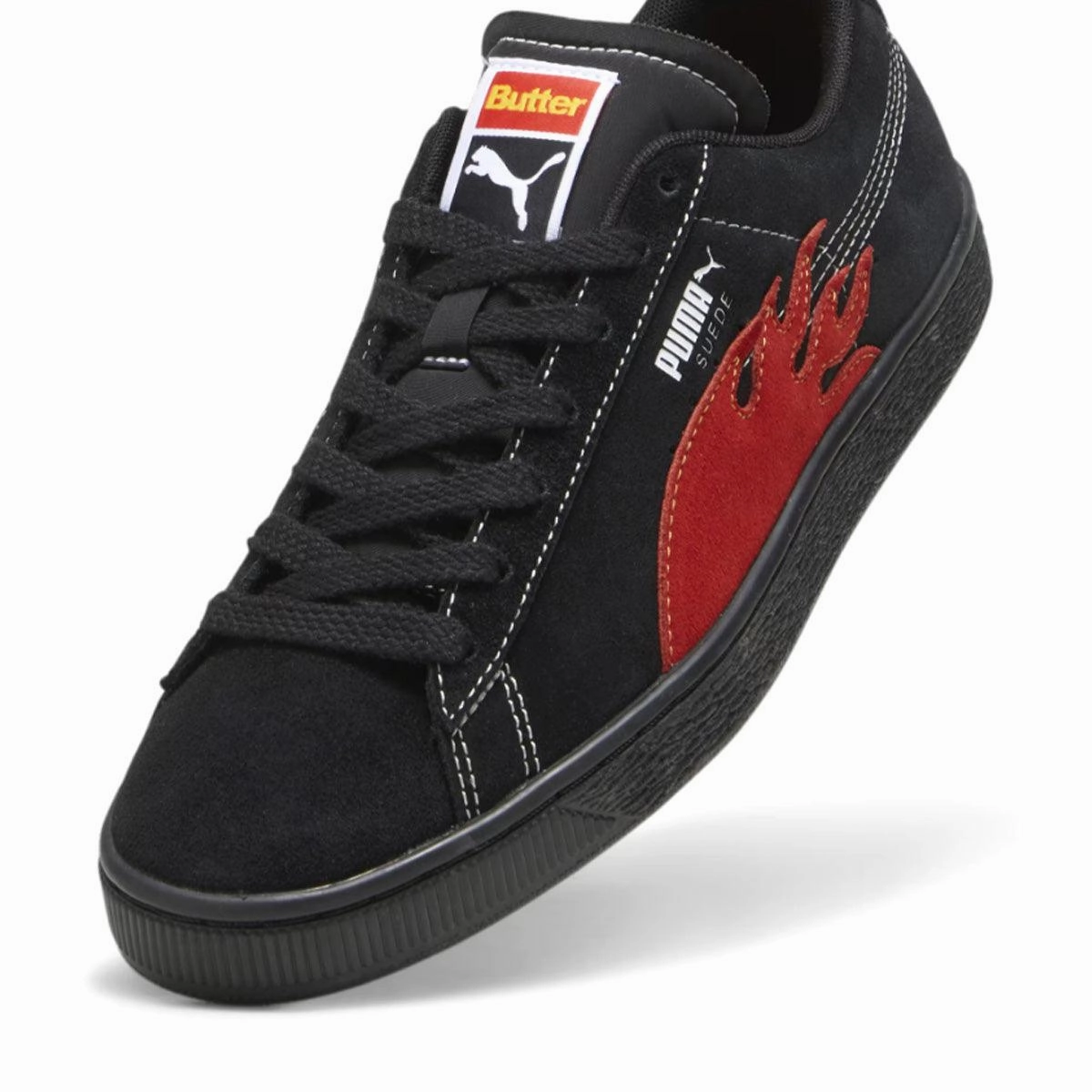 Soft Bottom Puma Shoes   Butter Goods Suede 'Puma Black'