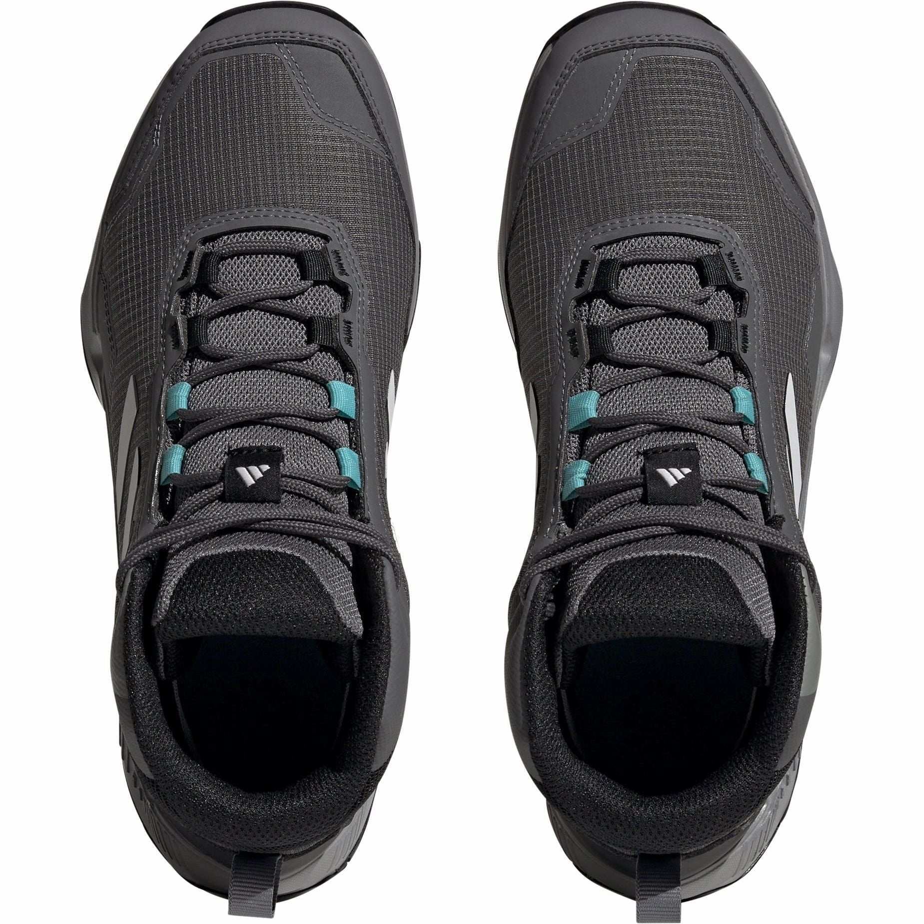 Lightweight Hiking Shoes For Wide Feet adidas Terrex Eastrail 2 Mid RAIN.RDY Womens Walking Boots - Grey