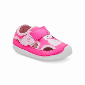 Beachy Sandals Infant Girl Stride Rite Soft Motion Splash in Pink Flamingo