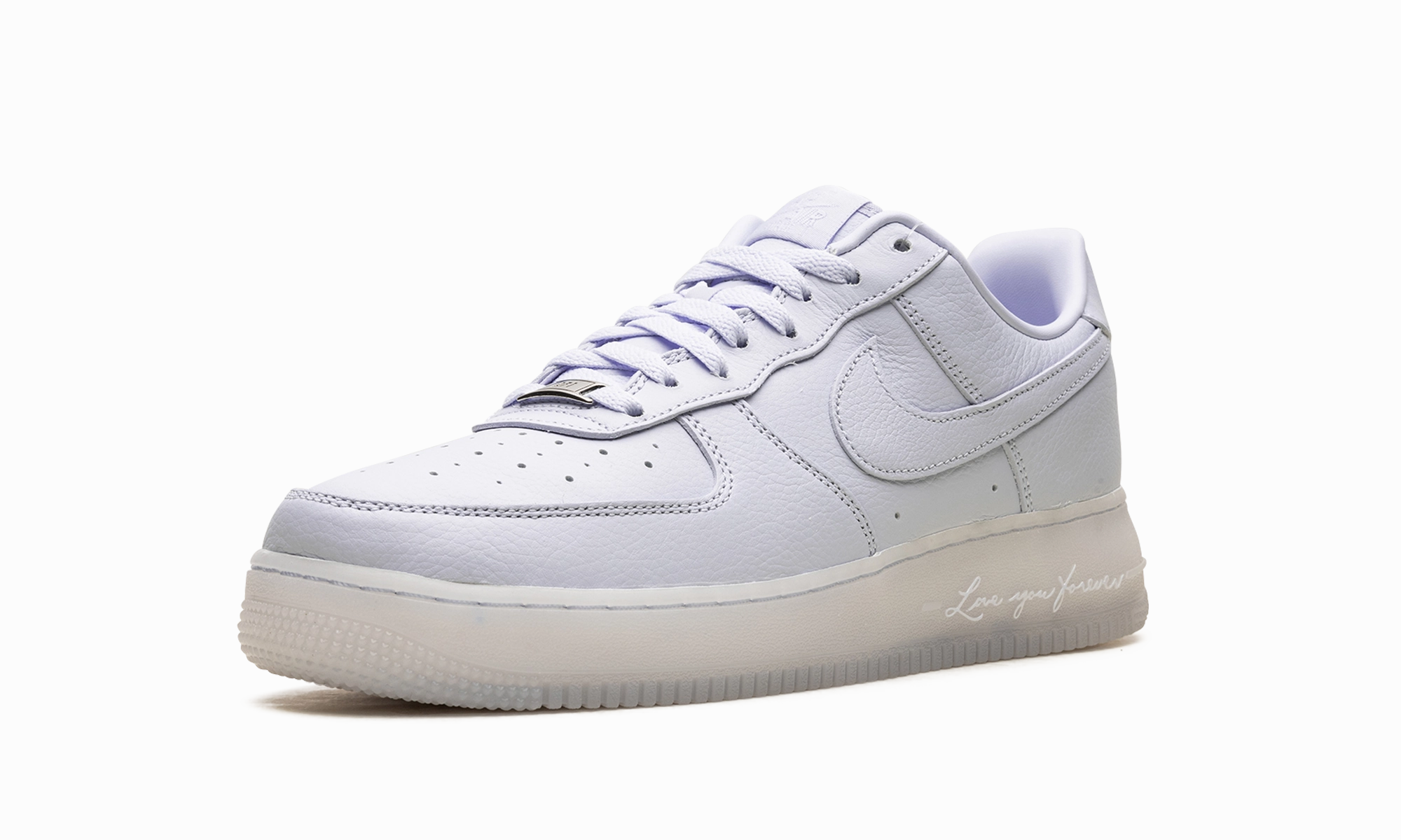 White Comfort Sneakers Air Force 1 Low "Certified Lover Boy - Palest Purple"