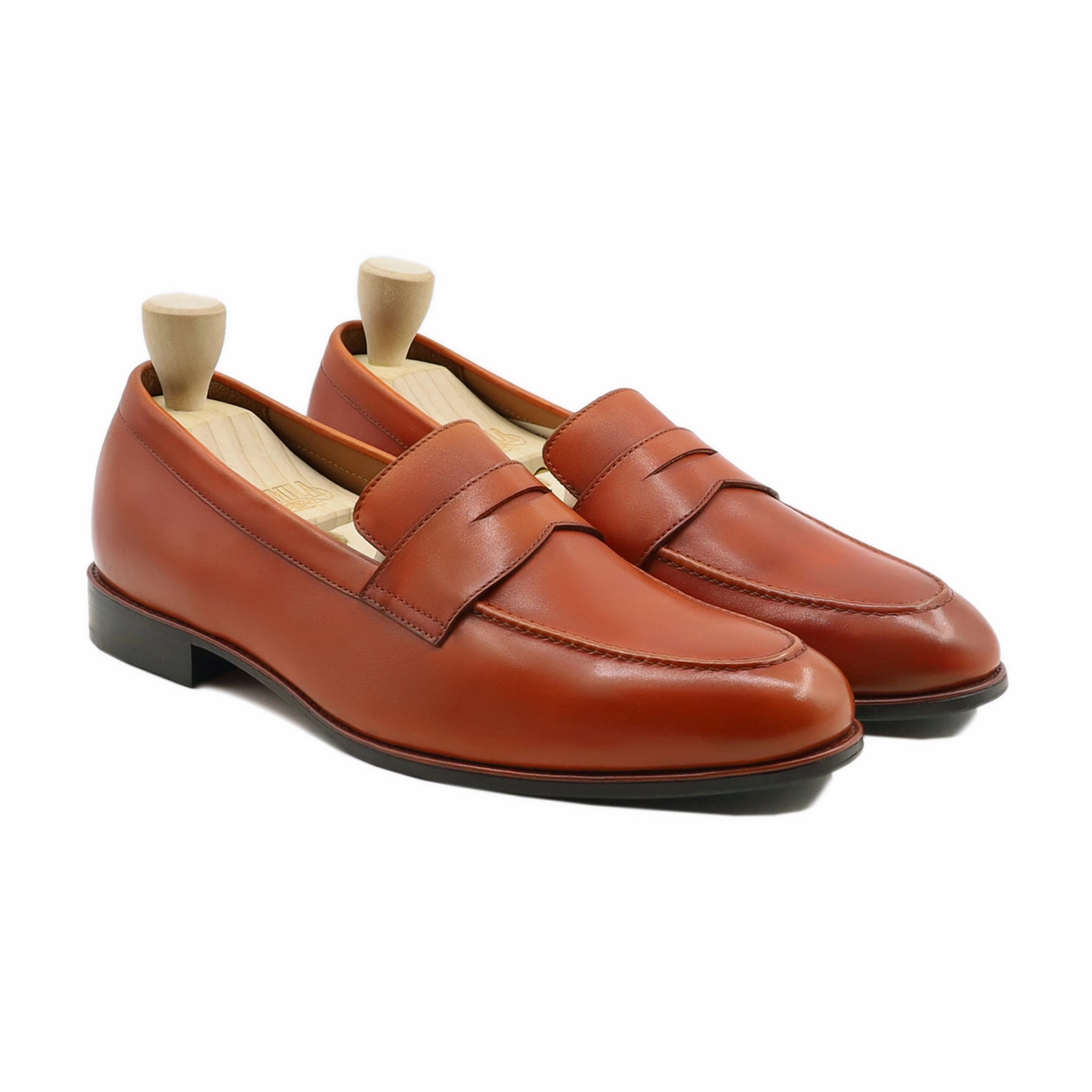 Monk Loafers Lowe - Men's Orange Tan Calf Leather Loafer