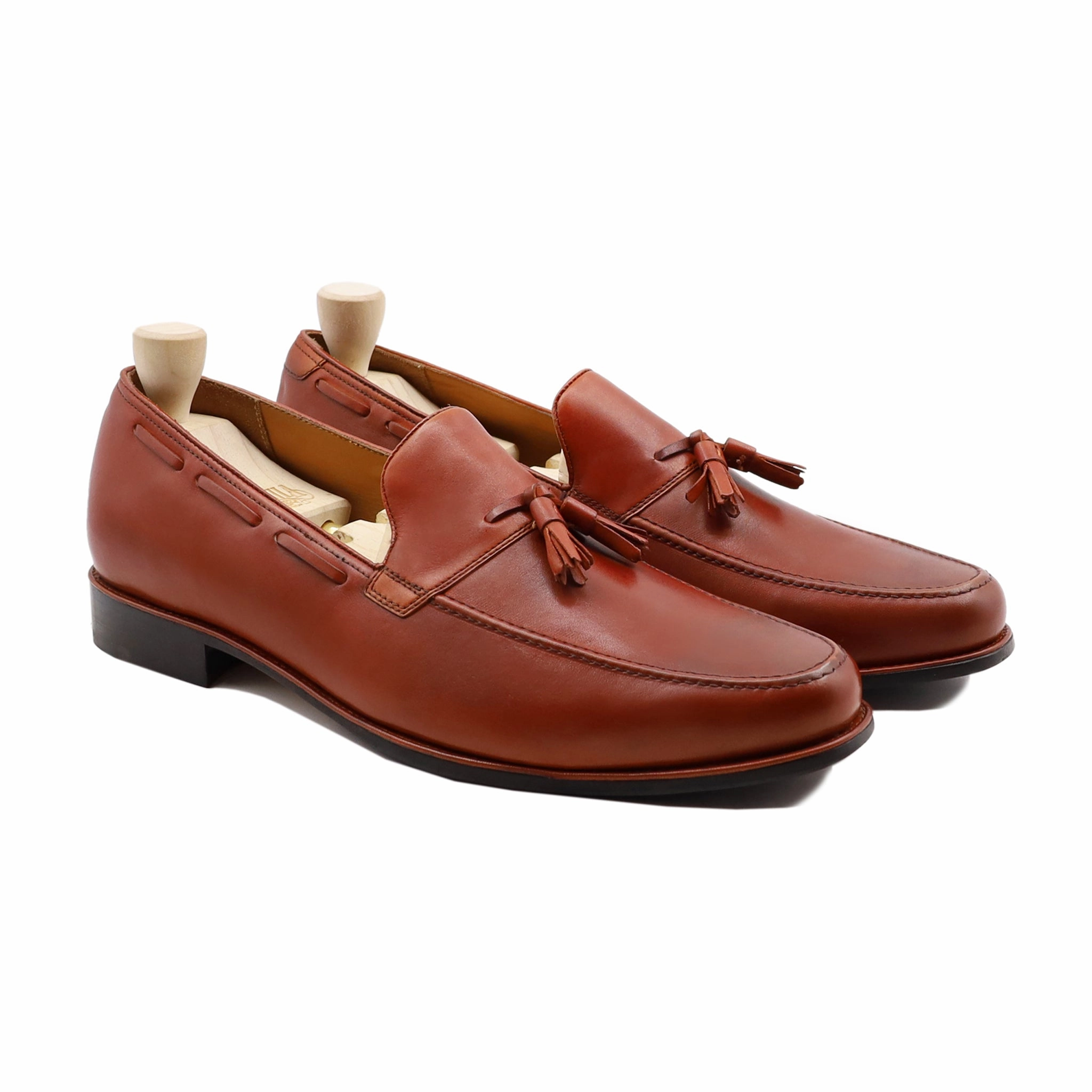Jirai Kei Loafers Iverness - Men's Orange Tan Calf Leather Loafer