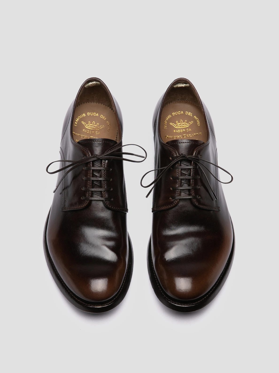 ANATOMIA 060 - Dark Brown Leather Derby Shoes Wedge Lace Up Shoes