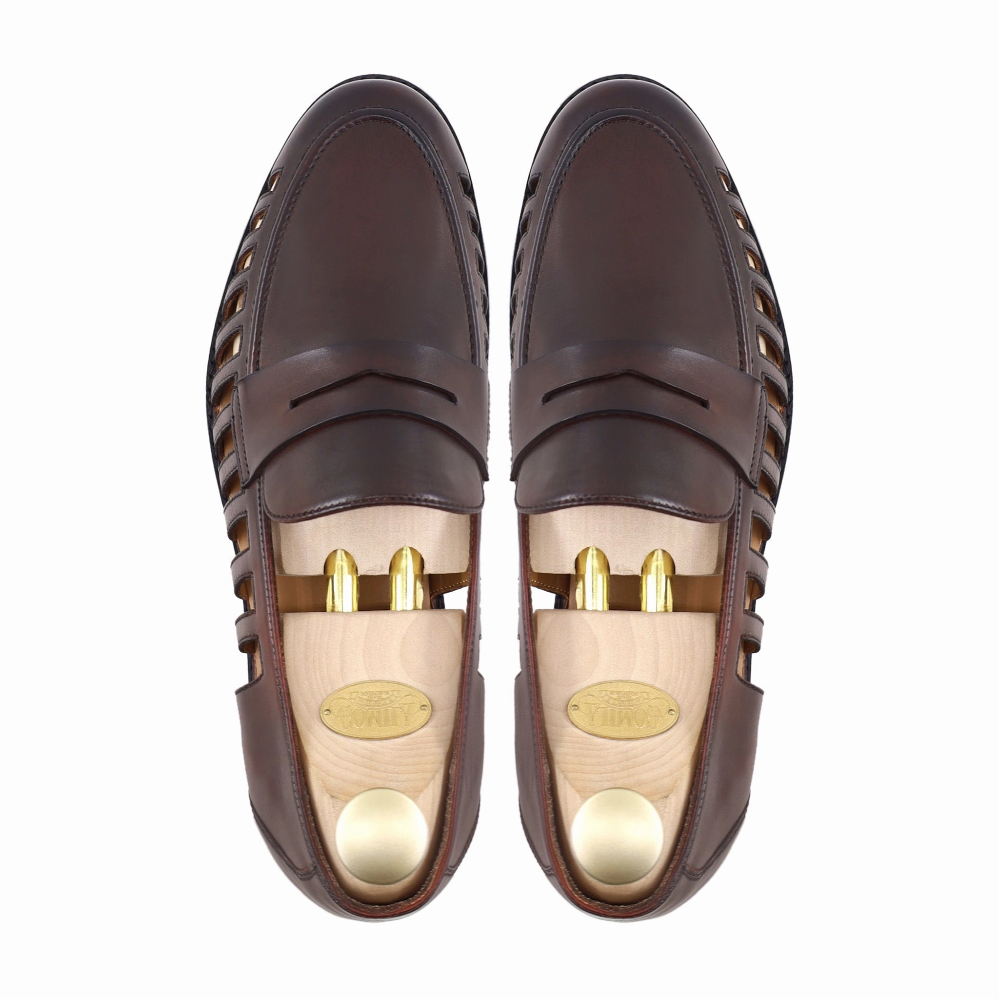 Aster - Men's Reddish Brown Calf Leather Loafer Vinny's Yardee Loafers