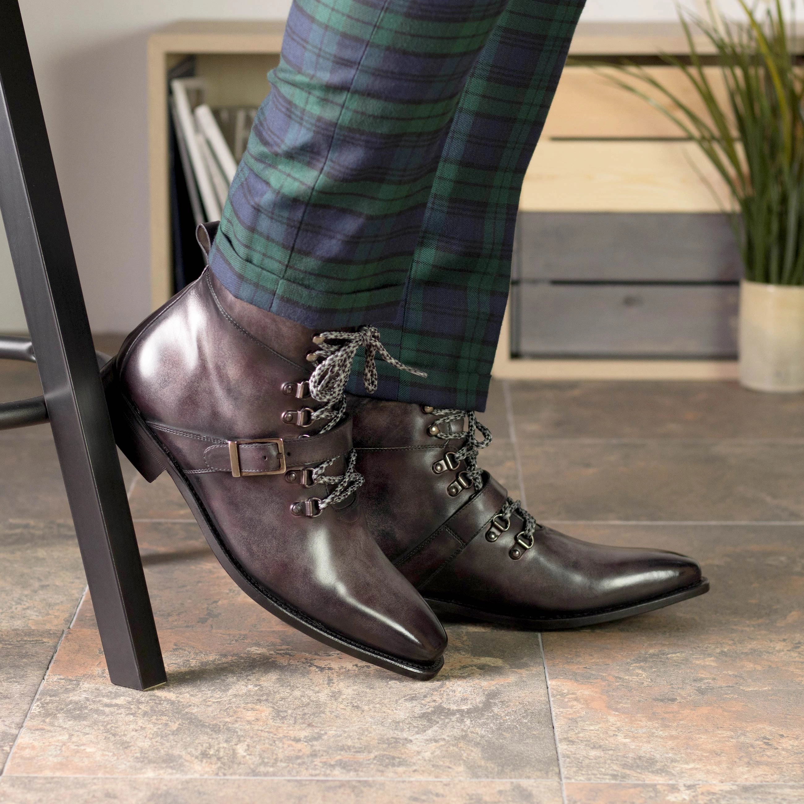 Aubergine Patina Hiking Boots Summer Waterproof Hiking Shoes