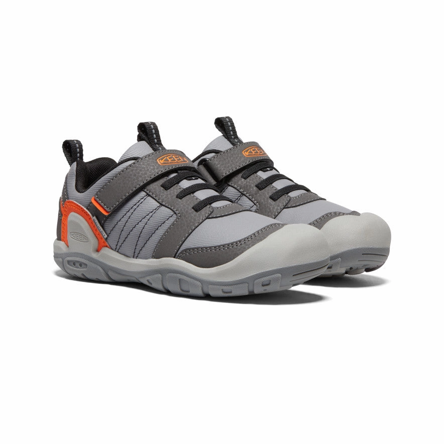 Evolv Luchador Climbing Shoe Big Kids' Knotch Peak Sneaker  |  Magnet/Safety Orange