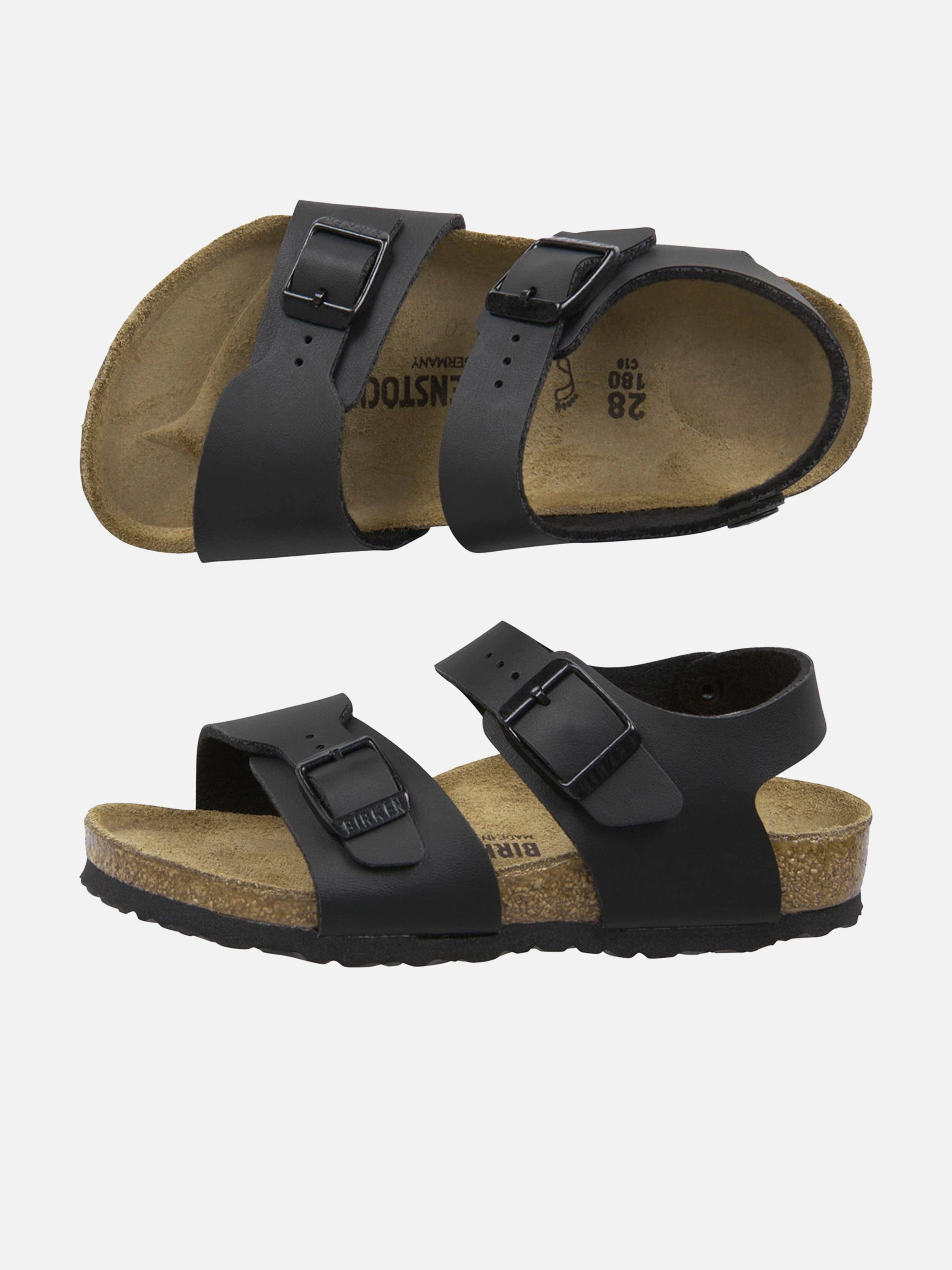 BIRKENSTOCK Kids New York Classic Sandals in Black Munro Sandals