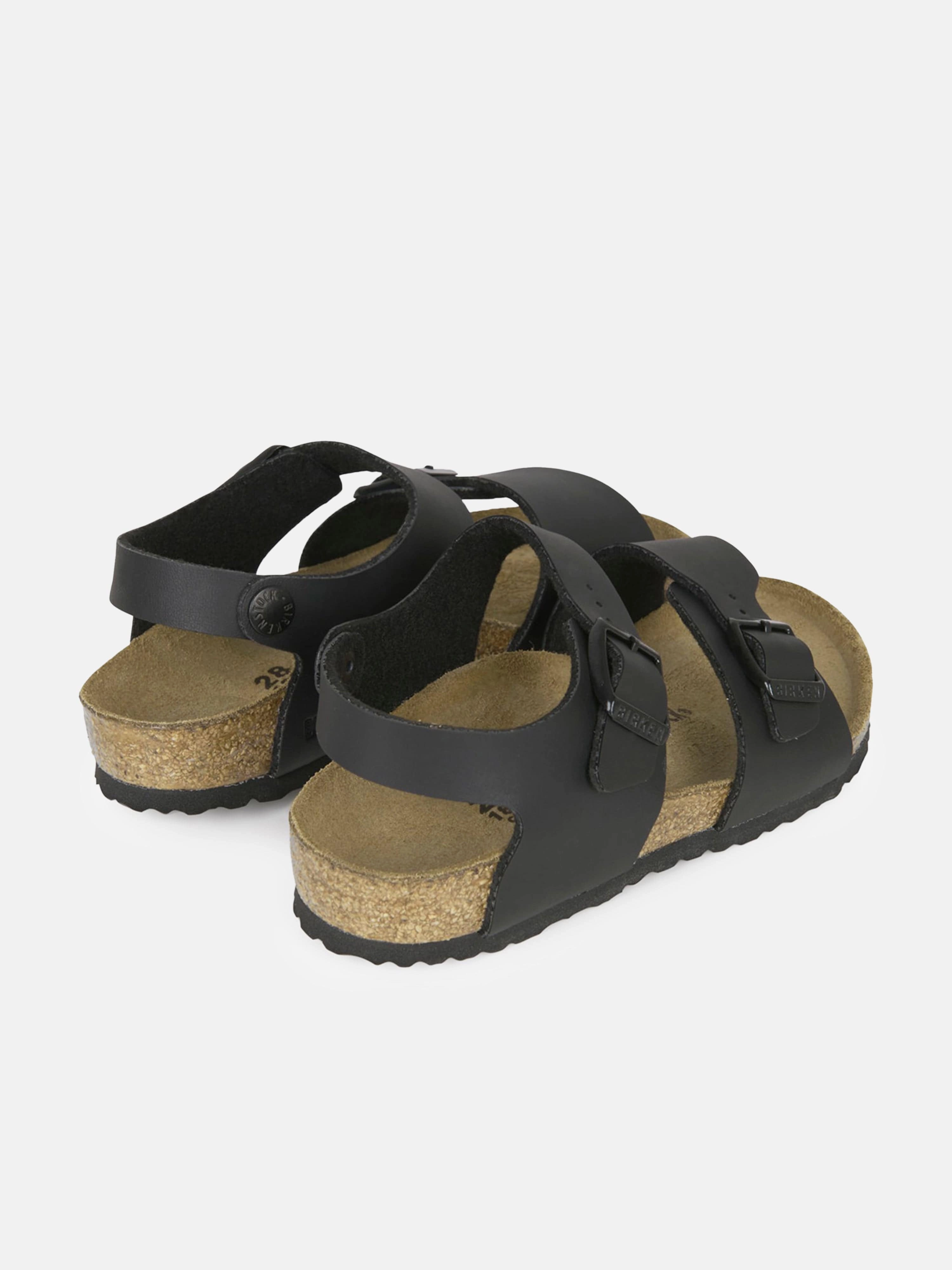 BIRKENSTOCK Kids New York Classic Sandals in Black Wide Width Dress Sandals