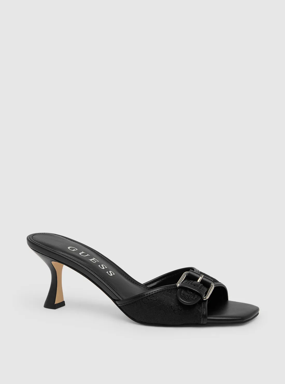 Black Dista Kitten Heels Wedge High Heels