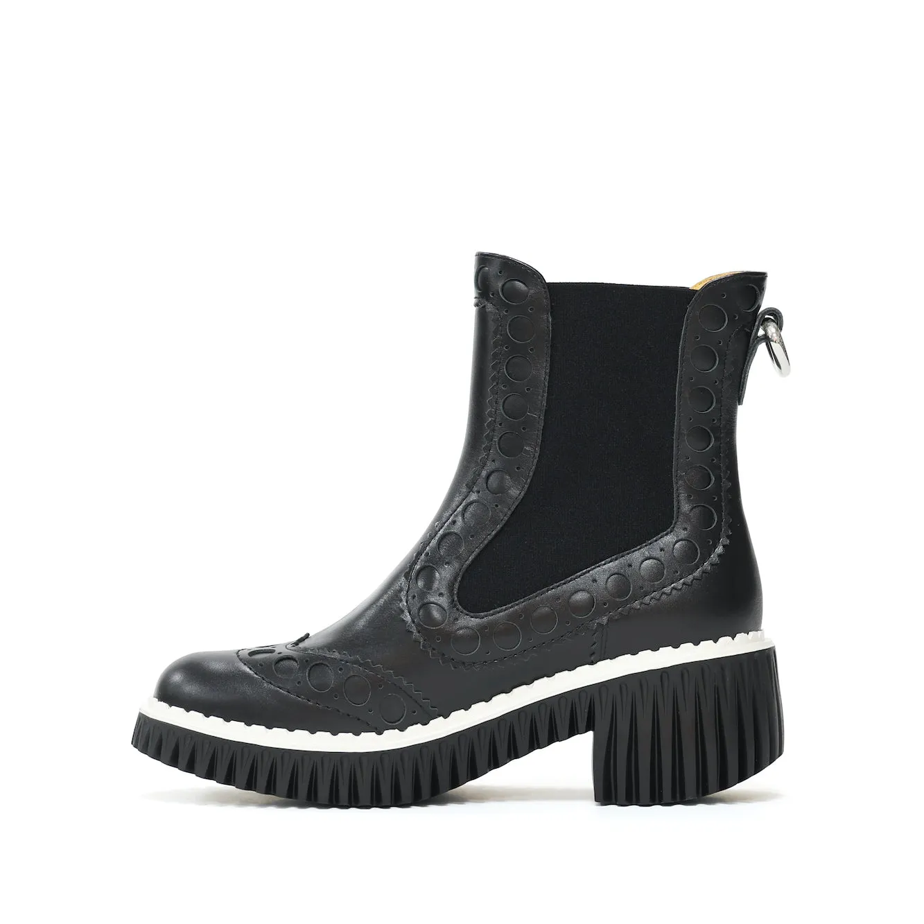 PLITA CILLO BLACK Green Brogue Shoes