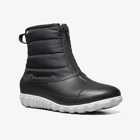 Bogs Classic Casual Winter Zip Boot in Black - Women's Waterproof Spray Tesco