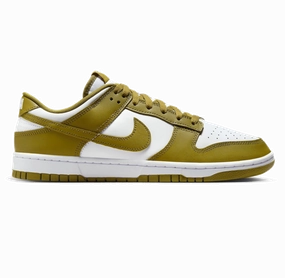 Nike Men's Dunk Low Retro Shoes - White / Pacific Moss New Nike Shoes In Footlocker