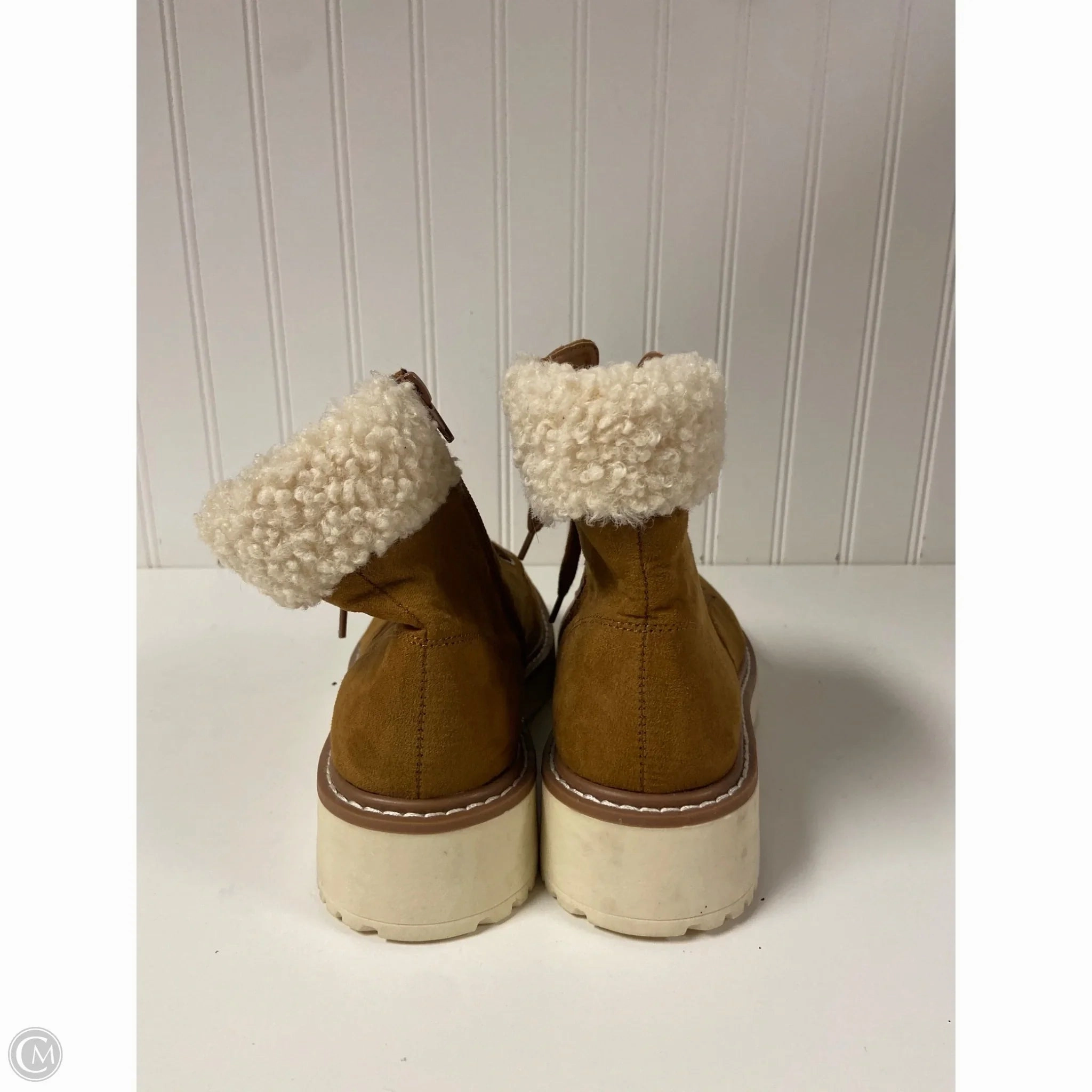 Boots Ankle Flats By Madden Girl In Brown, Size: 6.5 Deck Boots