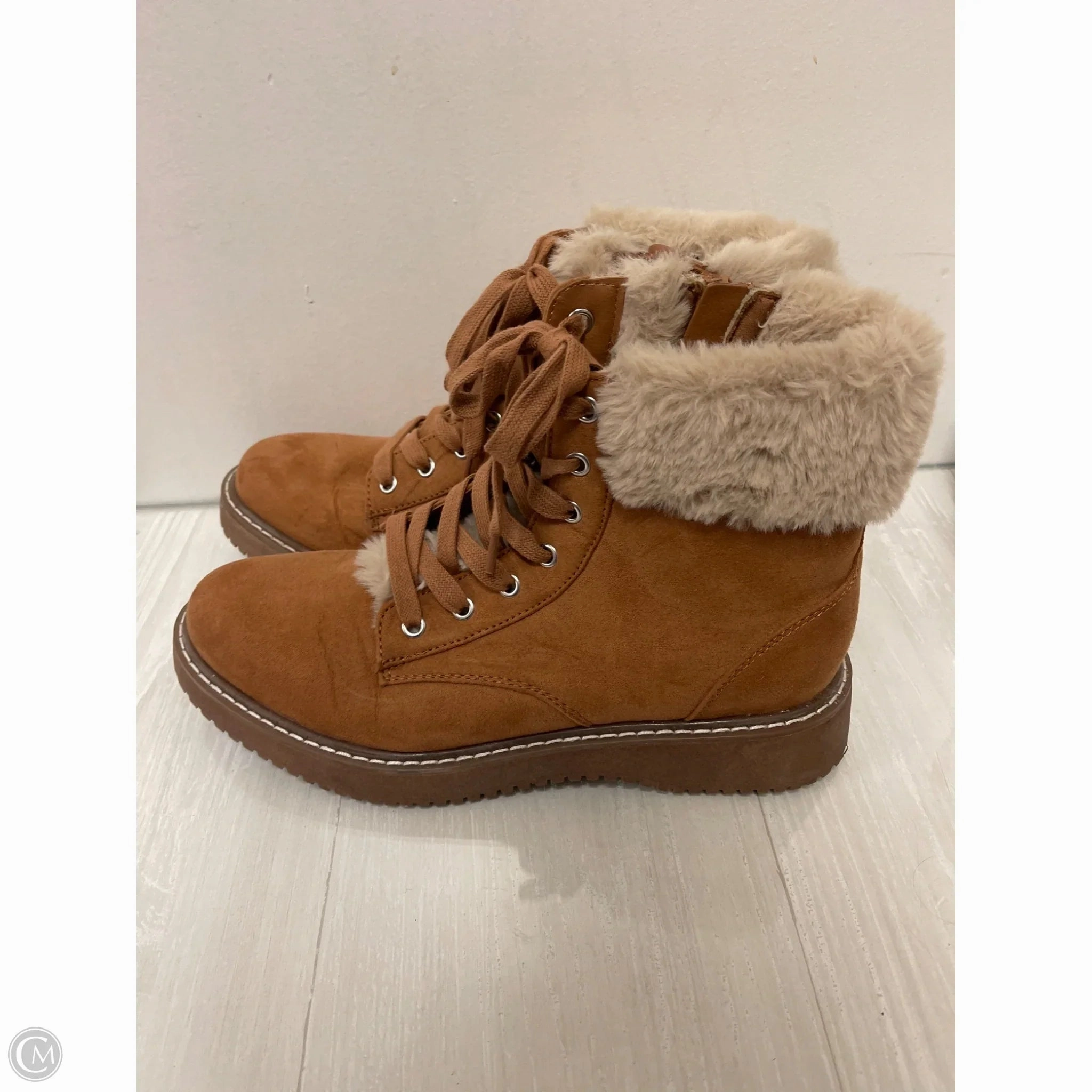 Boots Ankle Flats By Madden Girl In Brown, Size: 9.5 Work Western Boots