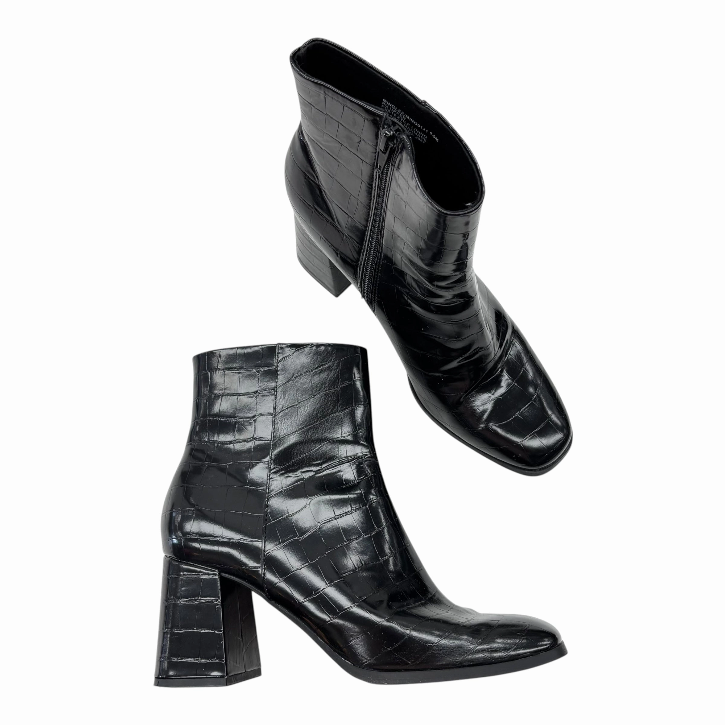 Boots Ankle Heels By Madden Girl In Black, Size:9.5 Journee Wide Calf Boots