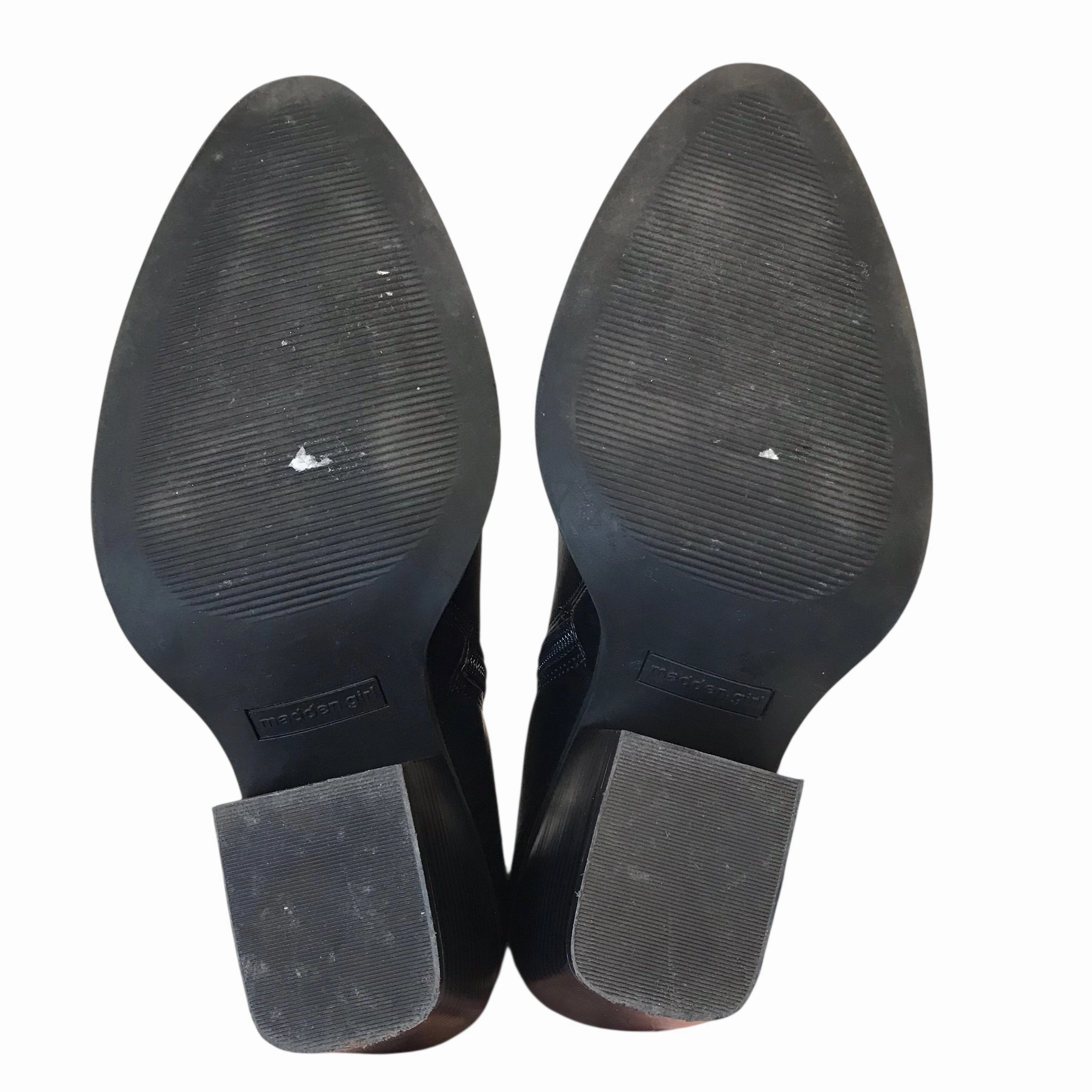 Knee Boots Stiletto BOOTS ANKLE HEELS by MADDEN GIRL in BLACK, Size:9