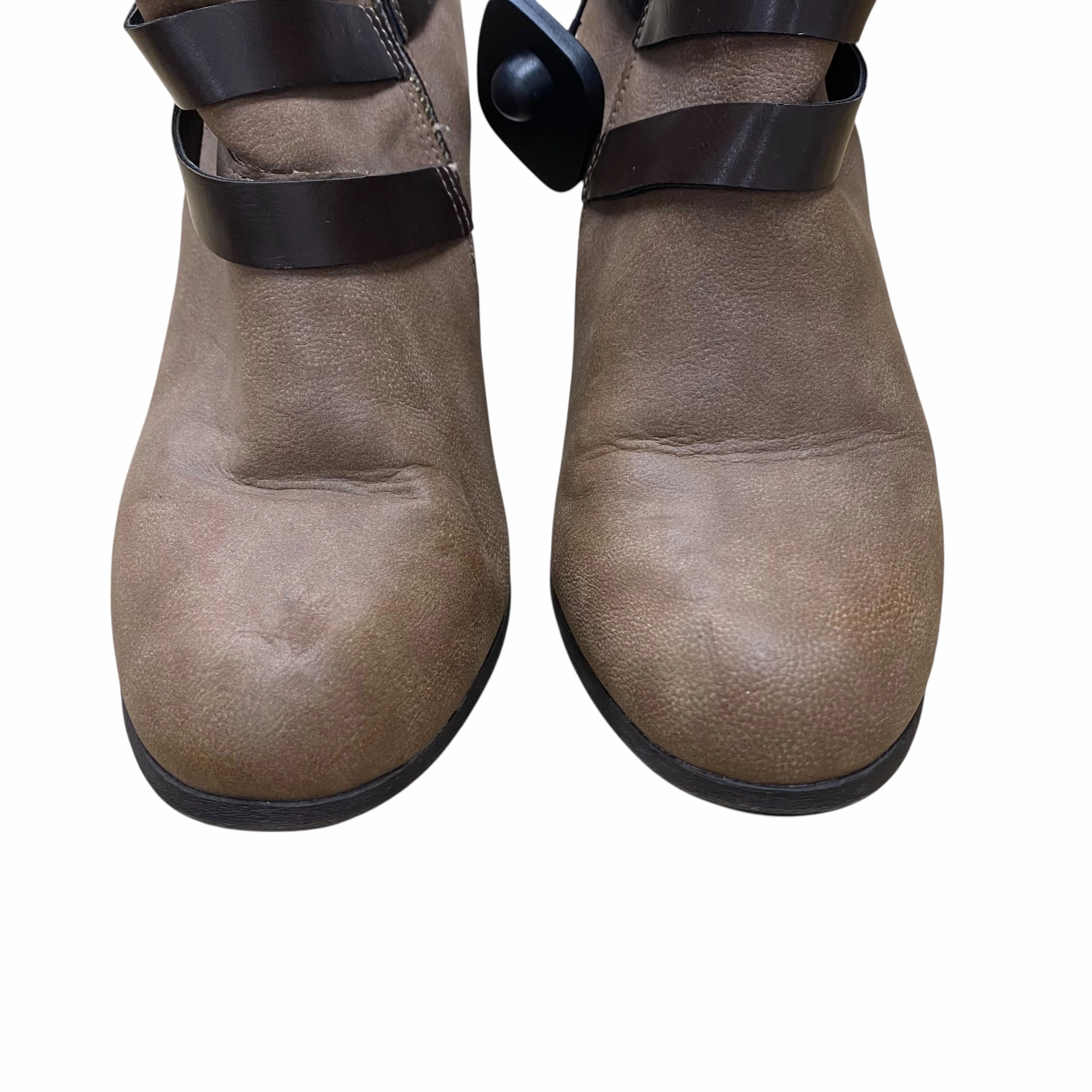 Gtx Hiking Boots Boots Ankle Heels By Madden Girl In Brown, Size:10