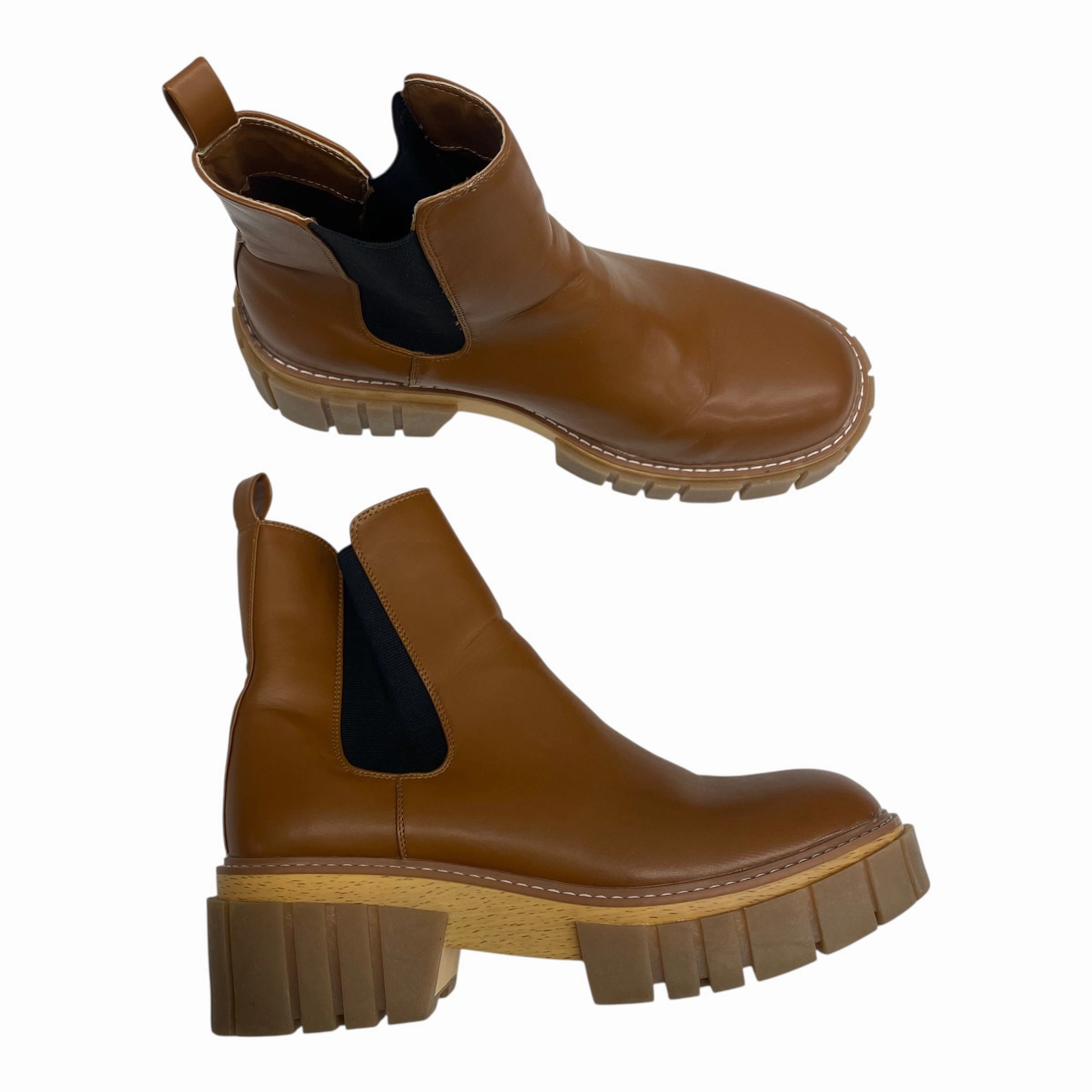 Boots Ankle Heels By Madden Girl In Brown, Size:11 Snow