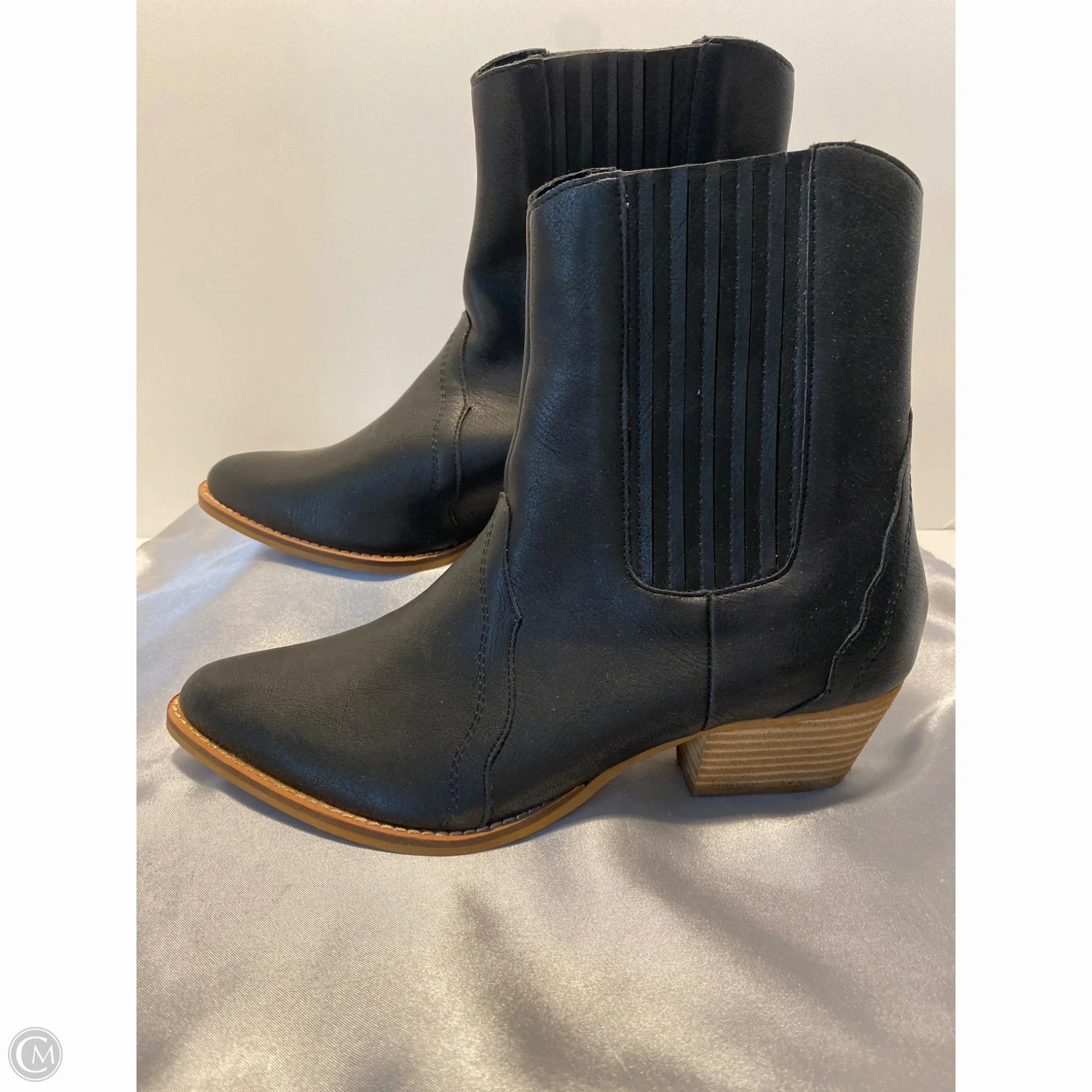 Boots Western By Clothes Mentor In Black, Size: 10 Suede Knee Boots