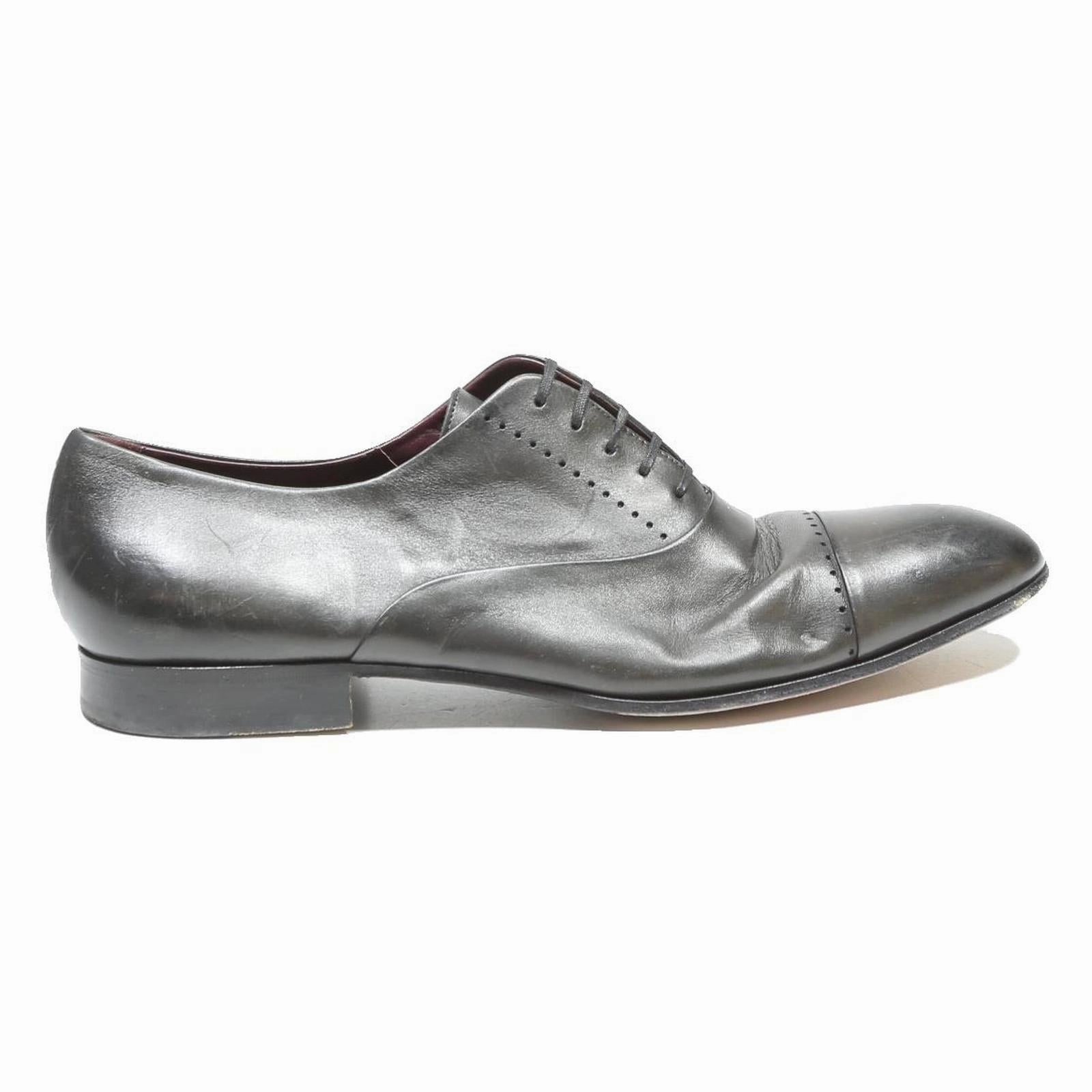 Oxfords Not Broughs BOSS Mens Leather Oxford Shoes Black UK 11 Classic Formal Dress Footwear