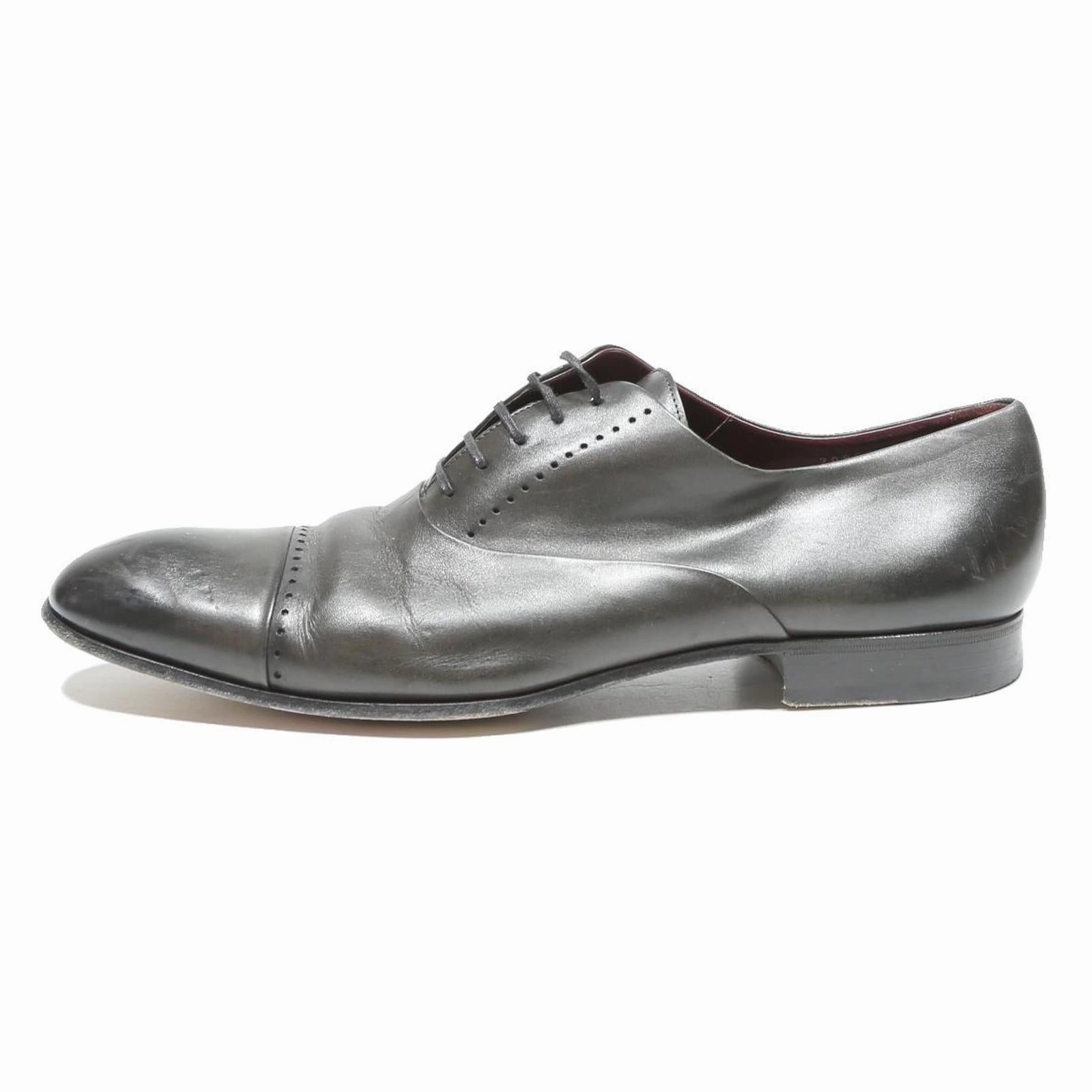 Italian Oxford Shoes BOSS Mens Leather Oxford Shoes Black UK 11 Classic Formal Dress Footwear