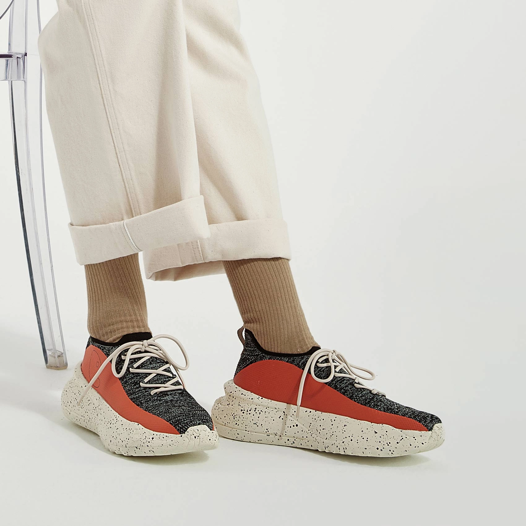 Beginner Indoor Climbing Shoes Bouncing Black Ruzaf IV Men