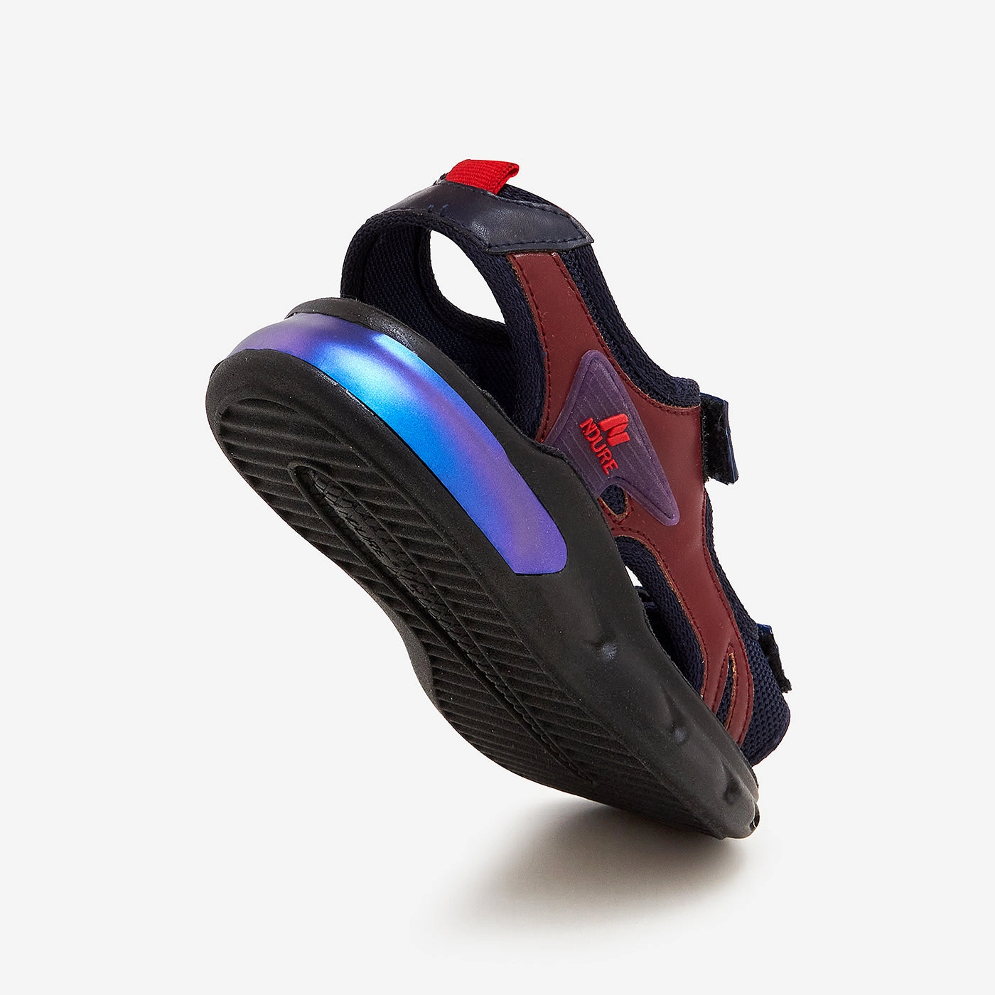 Silver Strappy Sandals Boys Velcro Fastening Sandals