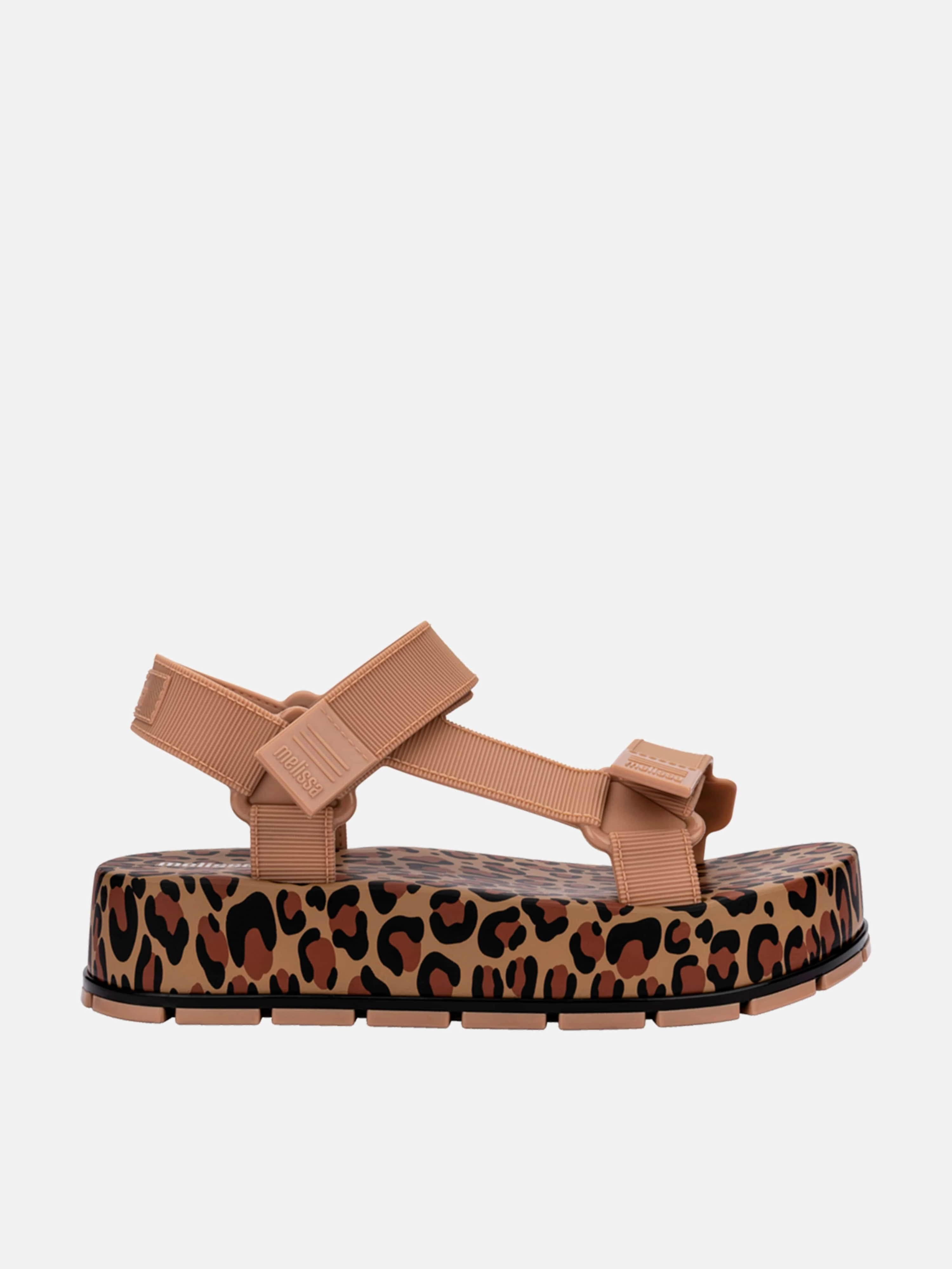 Mini Melissa Girls Flowing Papete Sandals in Beige Ross Sandals