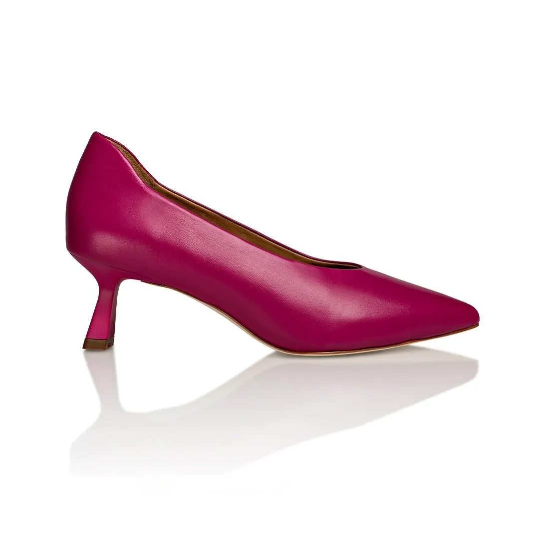 Pointed Toe High Heel Celine Pink Nappa