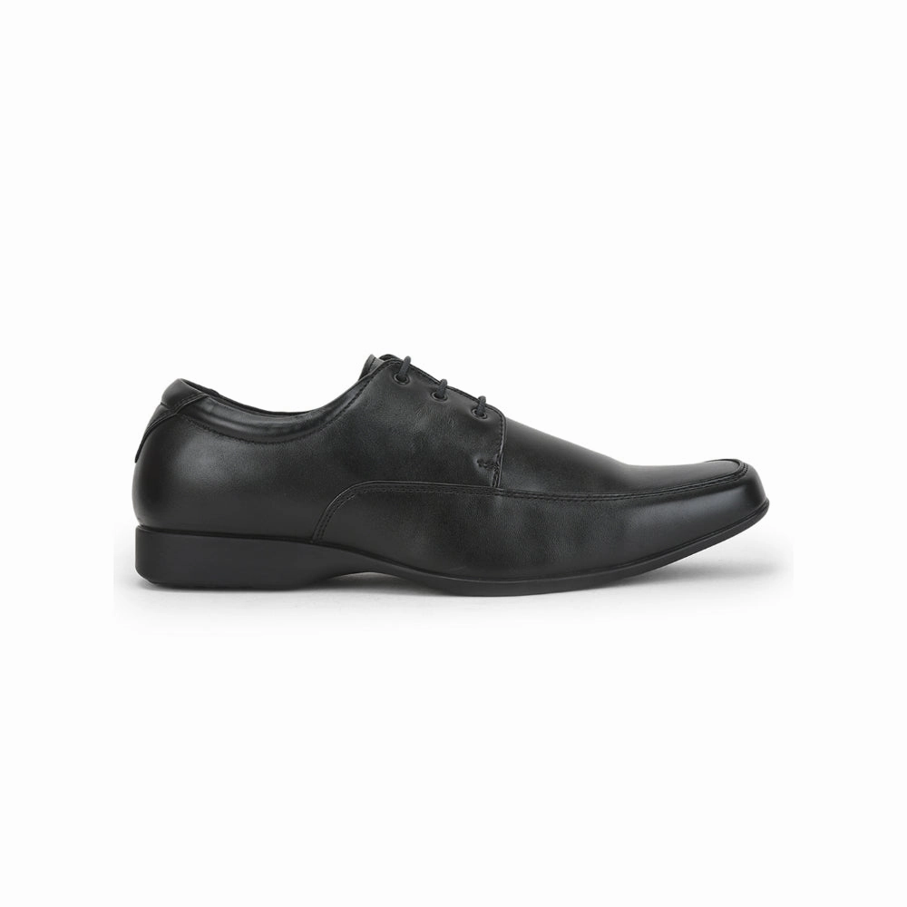 Fortune Formal Lacing Black Derby Shoes For Men FL-0001 By Liberty Lightweight Lace Up Shoes