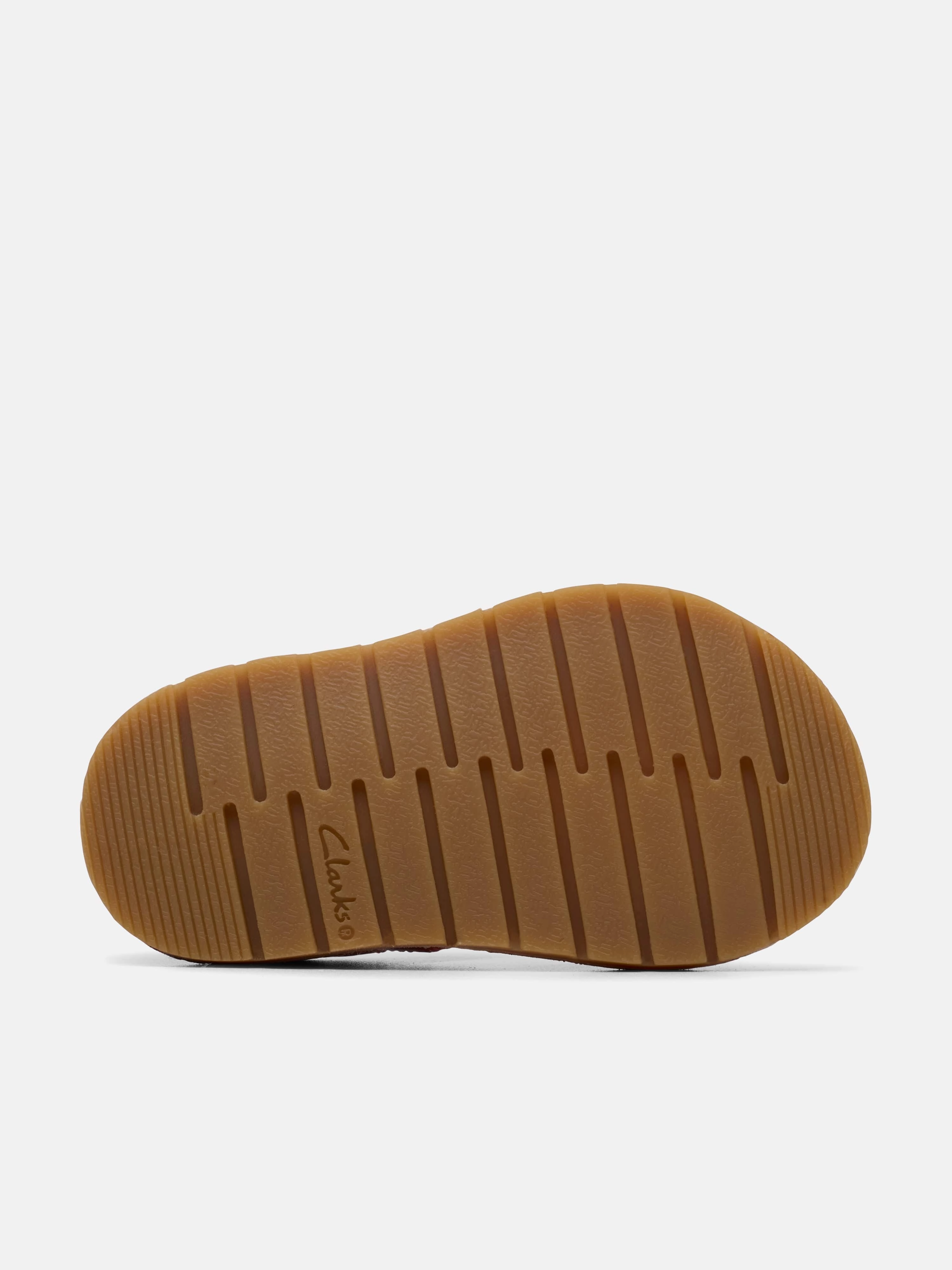 Heeled Fisherman Sandals Clarks Baby Girls Leather Play Sun Reef Sandals in Red