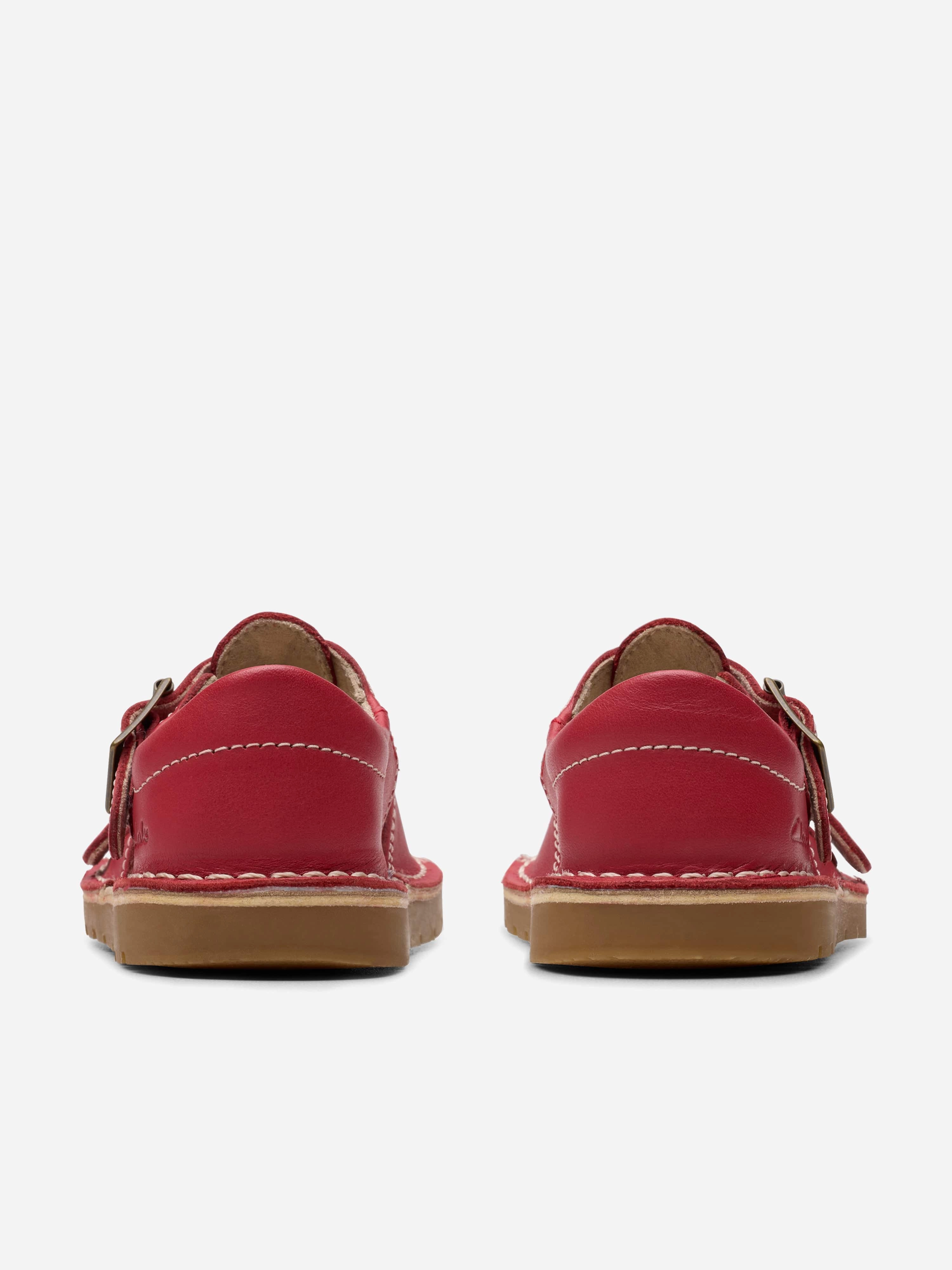 Clarks Baby Girls Leather Play Sun Reef Sandals in Red Sandals Secrets