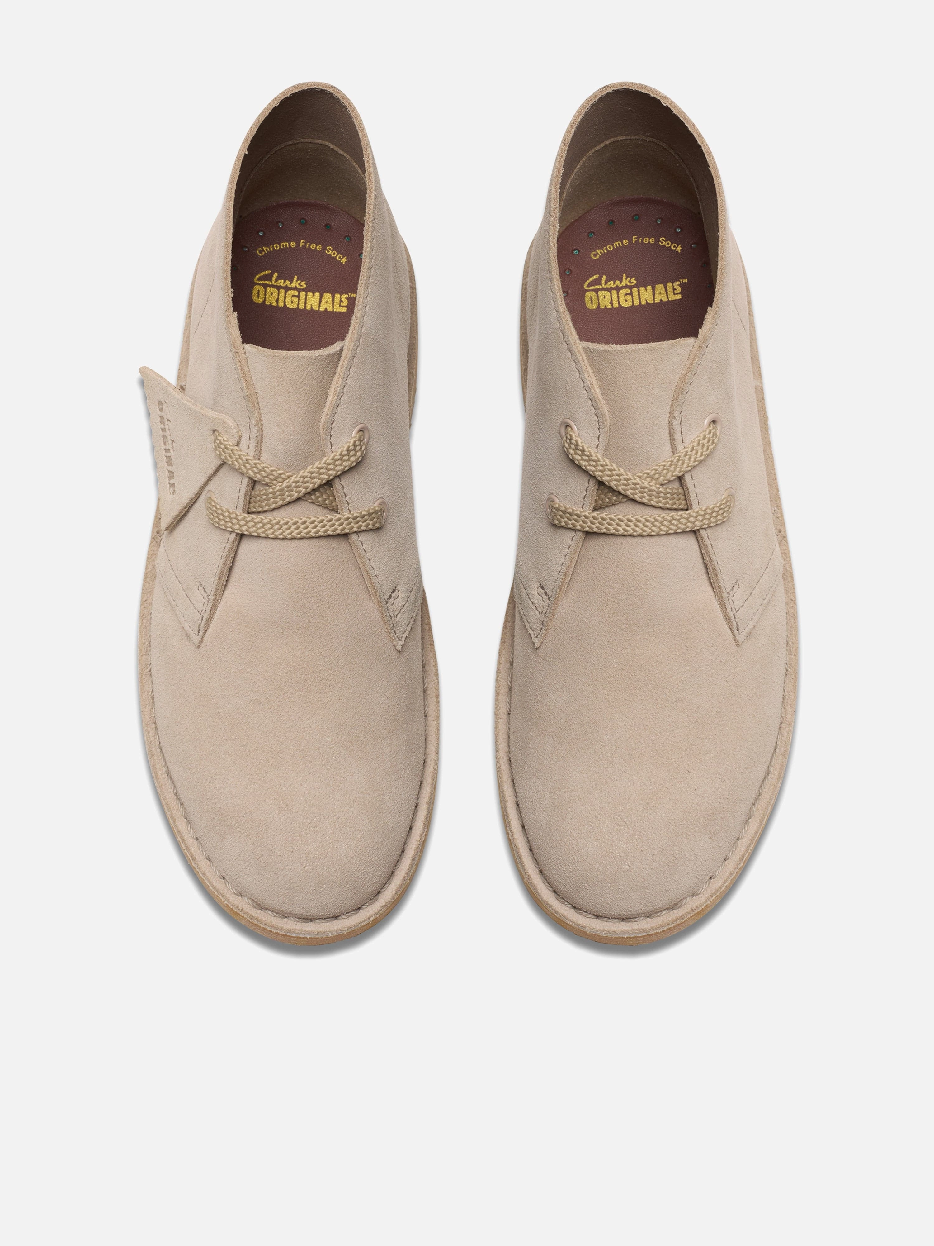 Clarks Kids Suede Desert Boots in Beige Timberline Boots