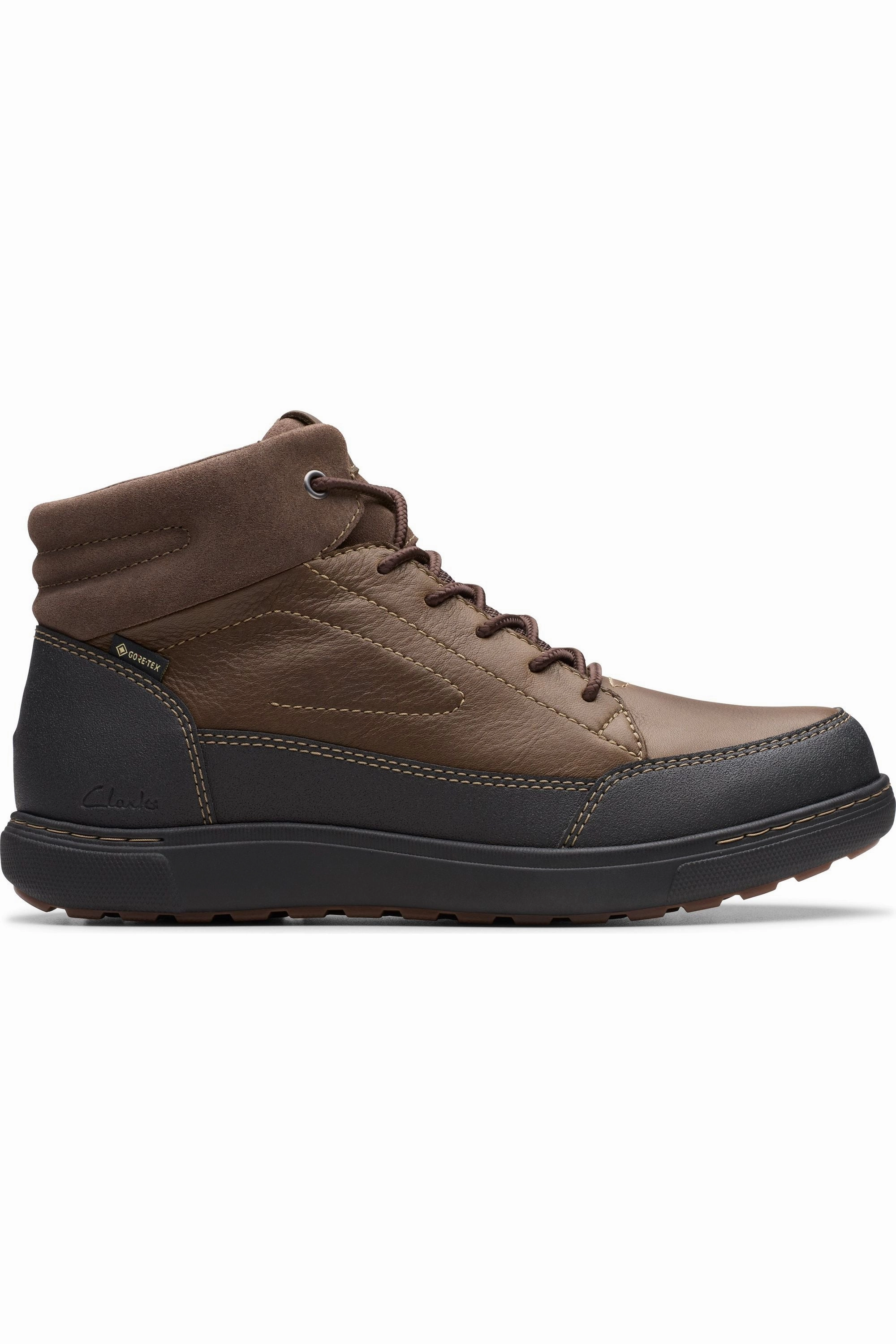Clarks Mapstone Hi GTX waterproof in Dark Brown Waterproof Sneakers