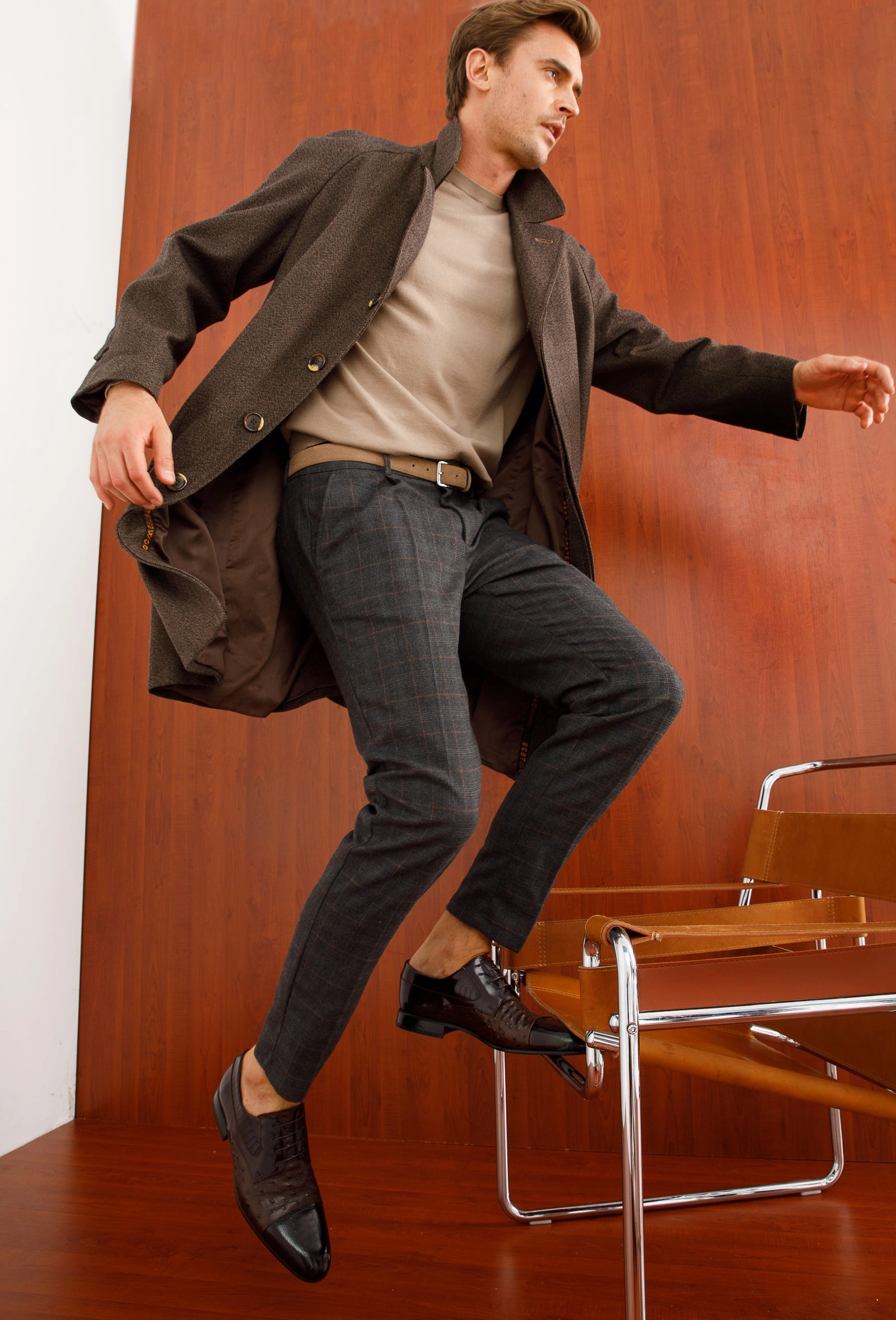 The Monterrey Brown Cap Toe Derby Men Shoe  Final Sale! Shoes That Automatically Lace Up