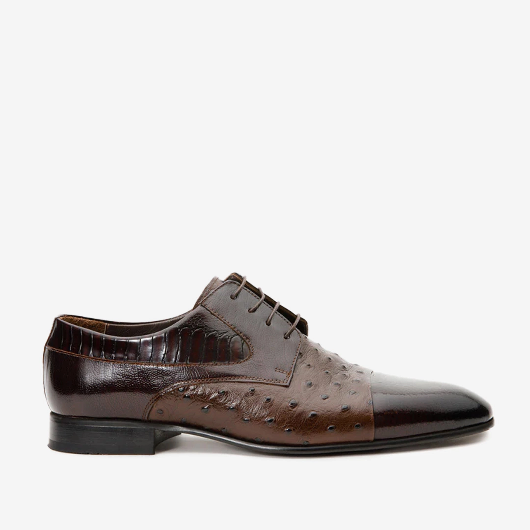 Lug Sole Derby Shoes The Monterrey Brown Cap Toe Derby Men Shoe  Final Sale!