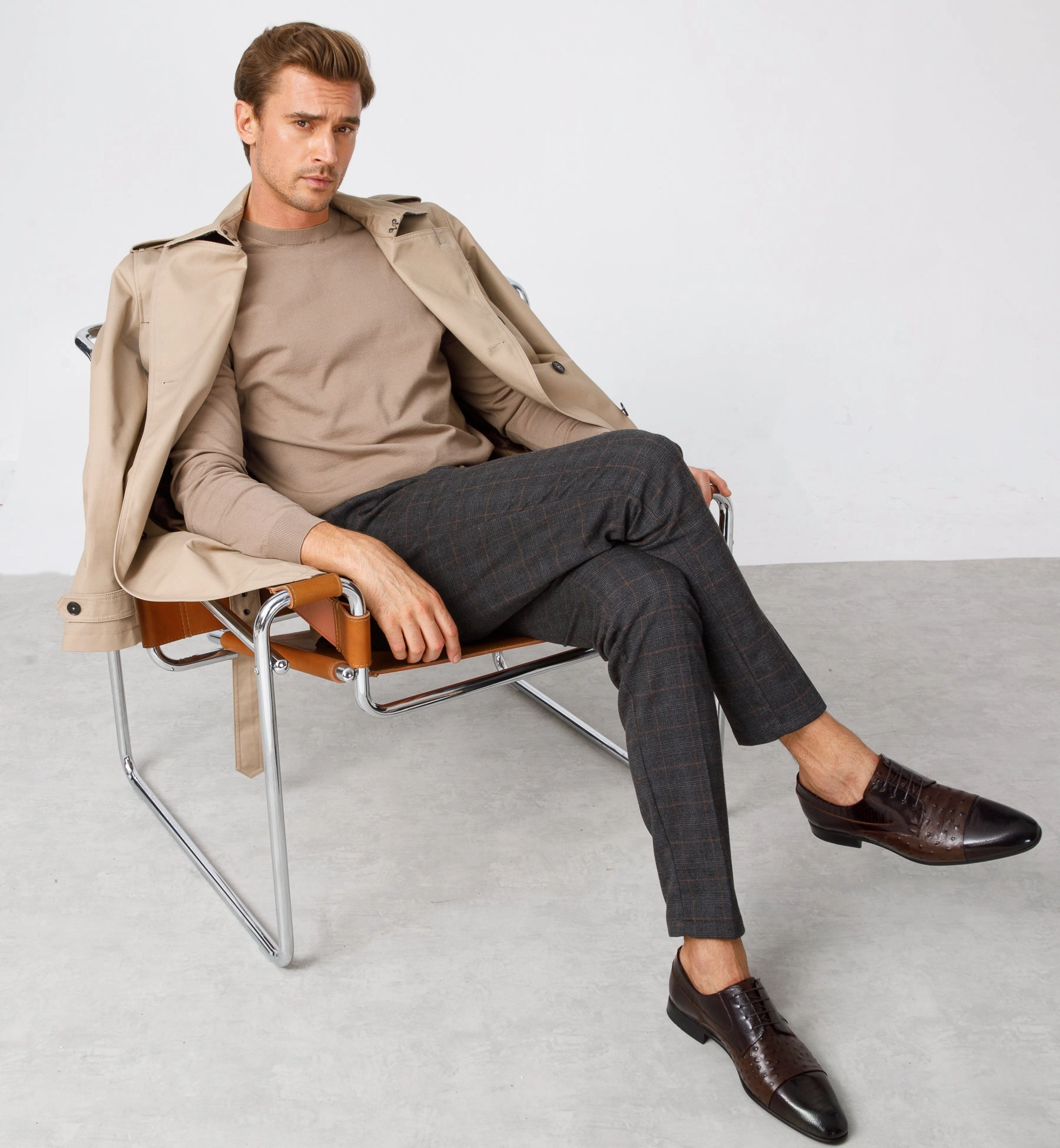 The Monterrey Brown Cap Toe Derby Men Shoe  Final Sale! Gucci Shoes