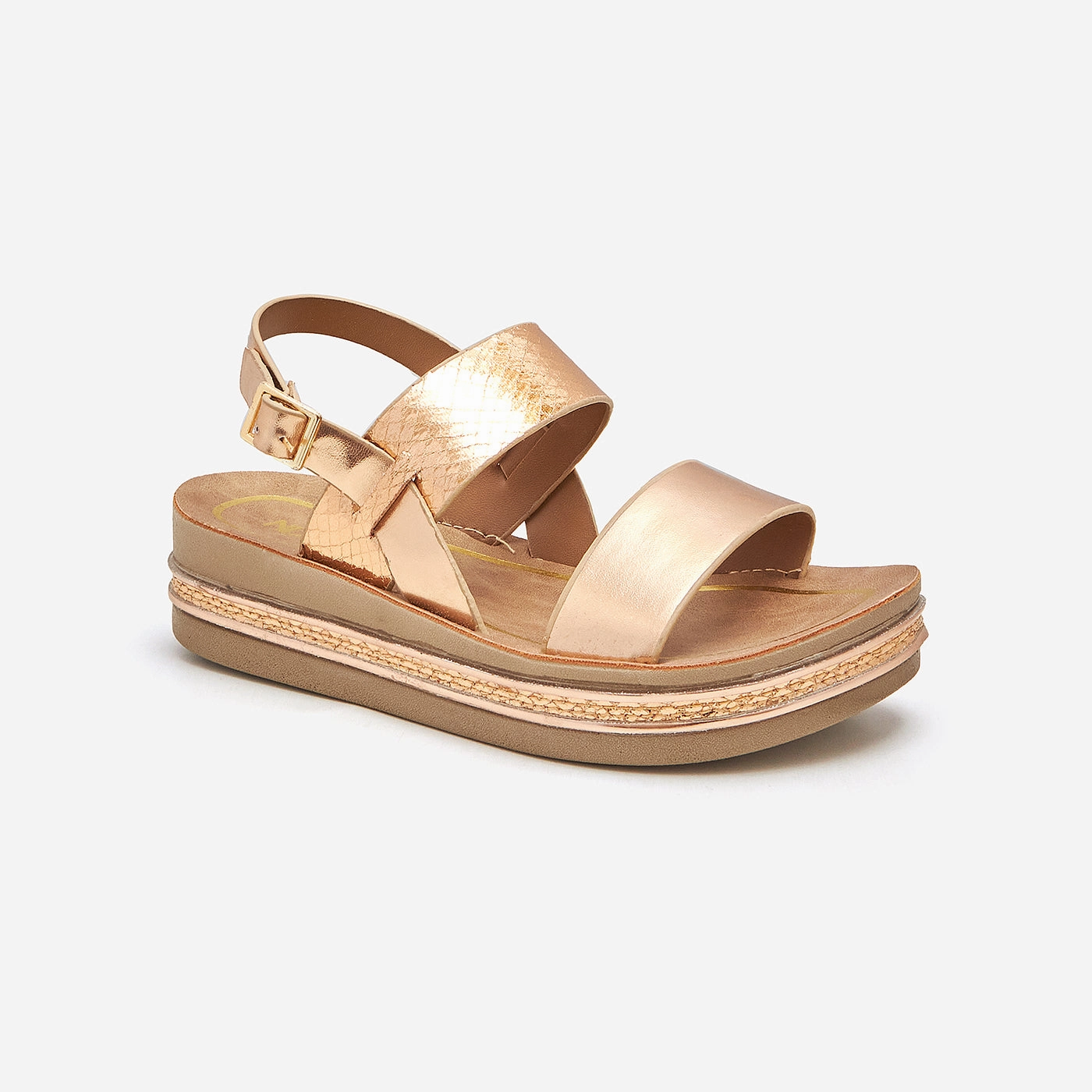 Girls Heels Closed Toe Leather Dress Sandals