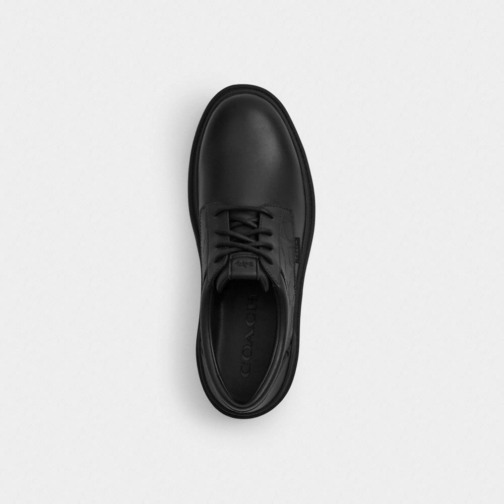 Derbies Shoes Coach Cameron Derby In Signature Leather Black