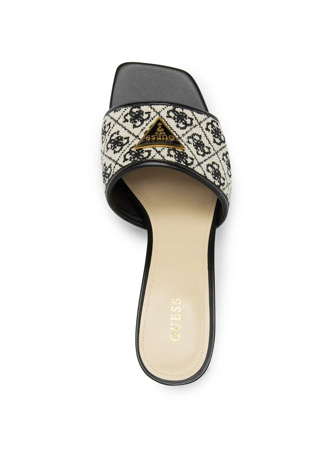 Black Rinit Kitten Heels Ankle Strap High Heel Shoes