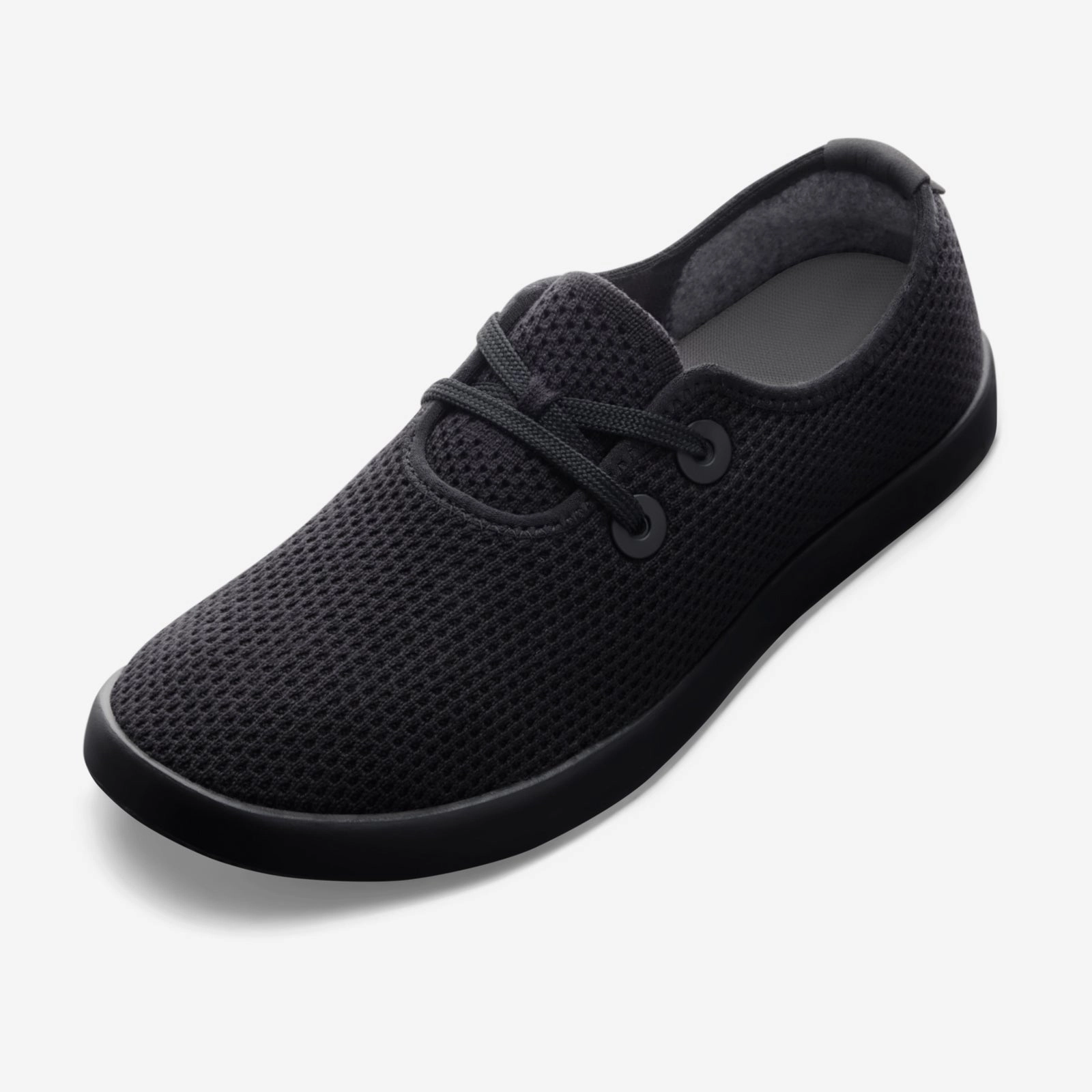 Casual Low Top Skate Shoes Sneakers Allbirds Tree Skippers - Natural Black (Natural Black Sole)