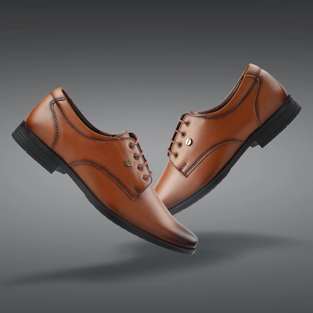 Lace Up Deck Shoes Fortune Tan Formal Lacing Derby Shoes For Men BENSTOCK1E By Liberty