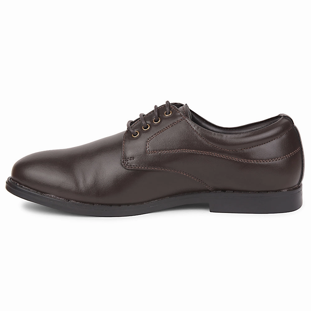 Lace Up Shoe Pants Fortune Brown Formal Lacing Derby Shoes For Men MAJESTIC-1 By Liberty