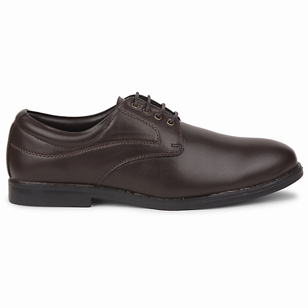 Fortune Brown Formal Lacing Derby Shoes For Men MAJESTIC-1 By Liberty Suede Shoes Lace Up