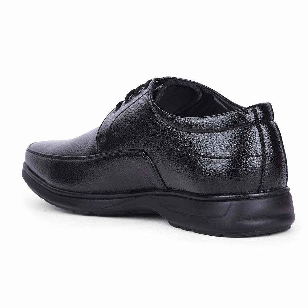 Fortune Black Formal Lacing Derby Shoes For Men HOL-131E By Liberty Lace Up Kitten Heel Shoes