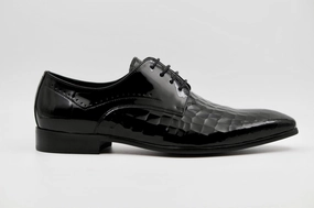 Zaria Black Formal Patent Derby Lucca Derby Dress Shoe