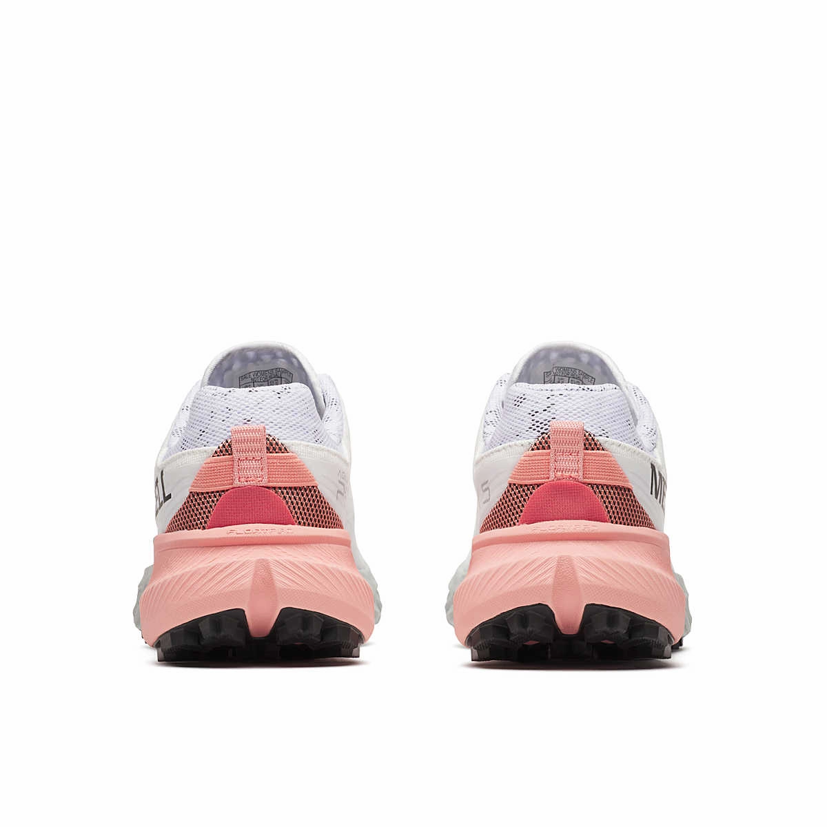 Merrell Women's Agility Peak 5 Trail Running Shoes White/Soft Coral Longest Lasting Hiking Shoes