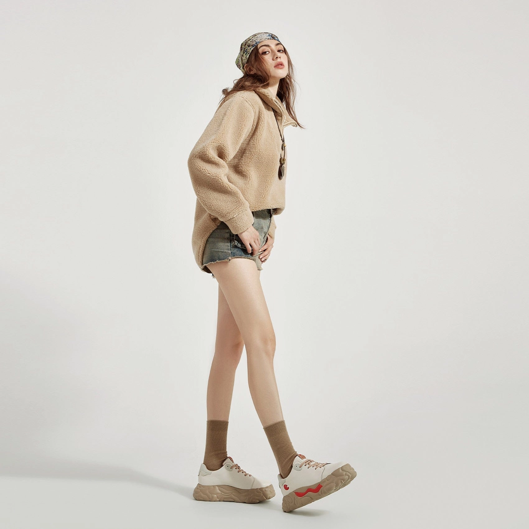 Beige Sanamolls II Women Neutral Gym Climbing Shoe